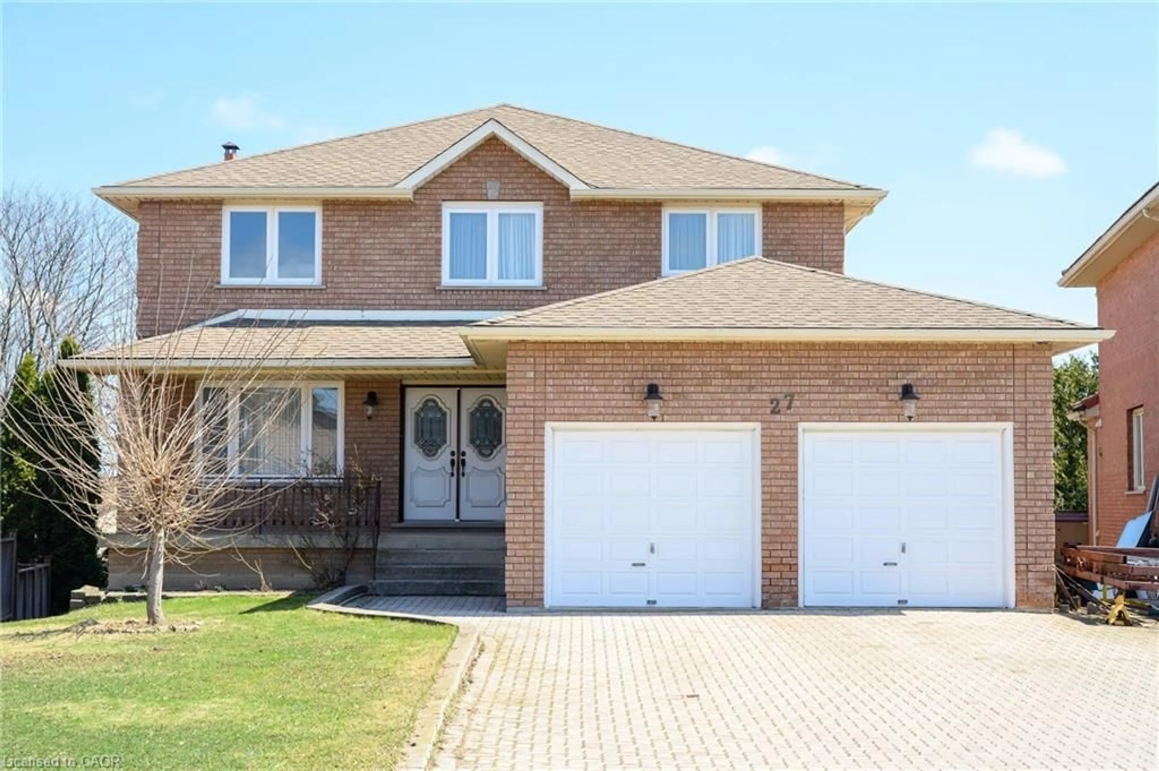 Home with brick exterior material, street for 27 Trieste Pl, Hamilton Ontario L9B 2C3