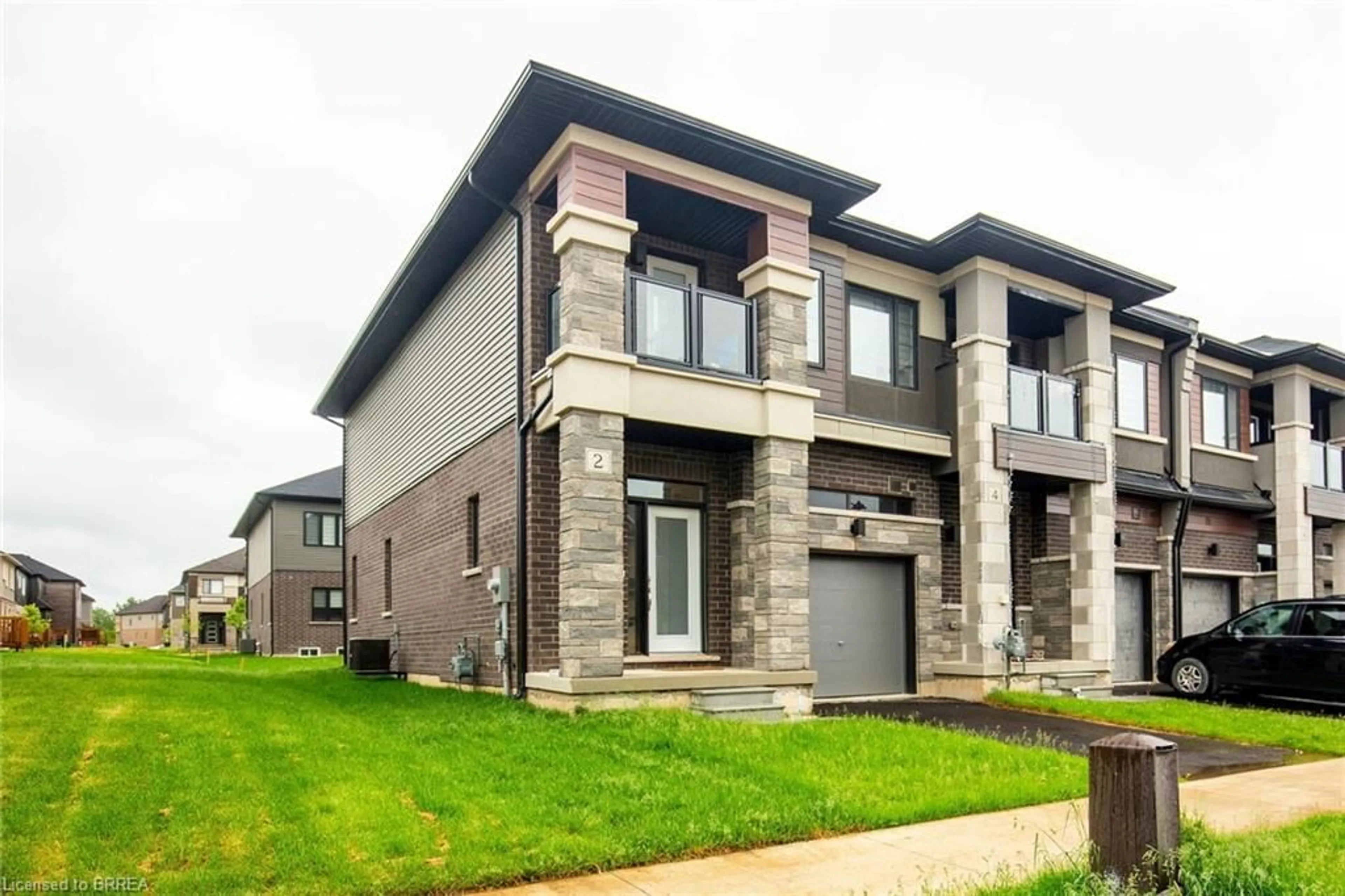 Home with brick exterior material, street for 2 Copeman Ave, Brantford Ontario N3V 0B3