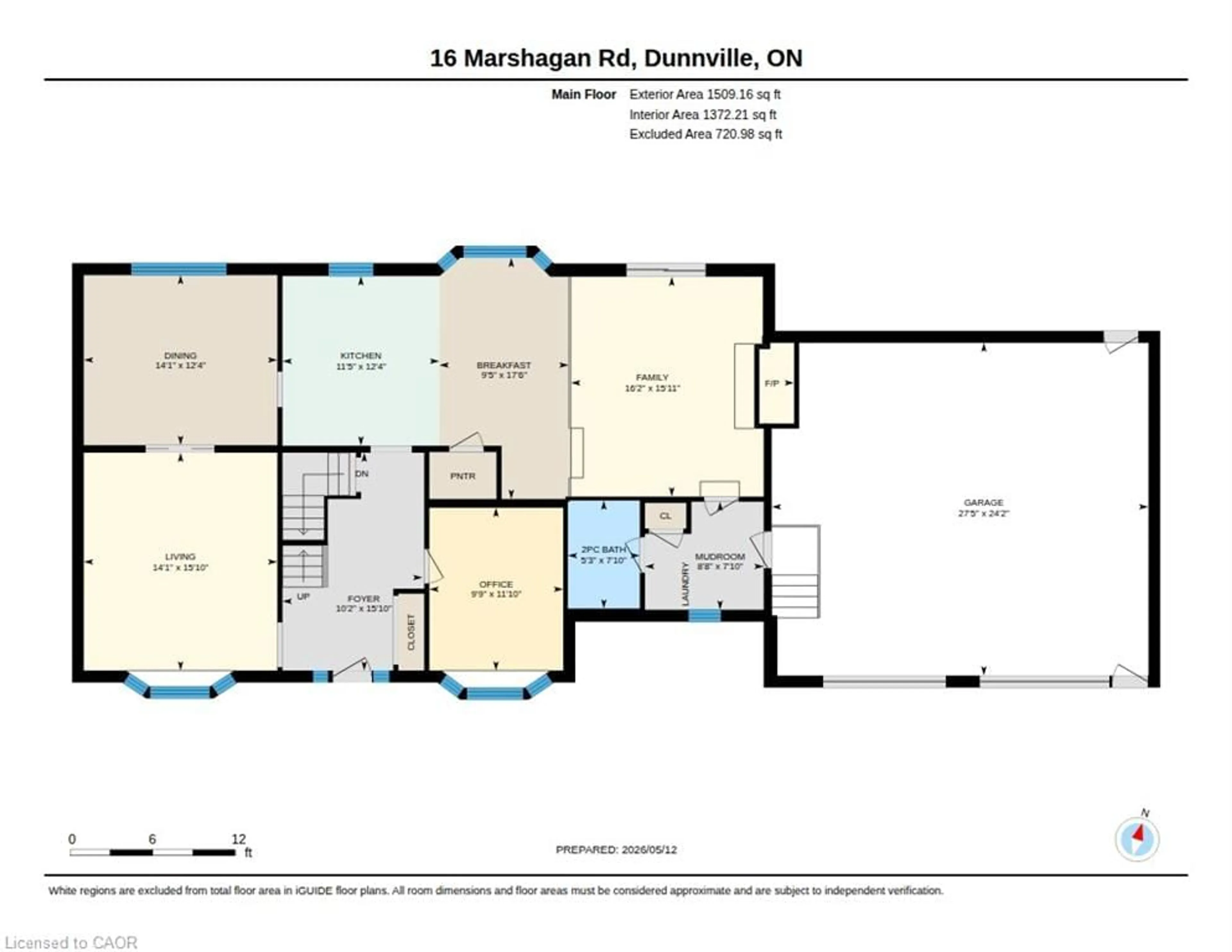 Floor plan for 16 Marshagen Rd, Dunnville Ontario N1A 2W2