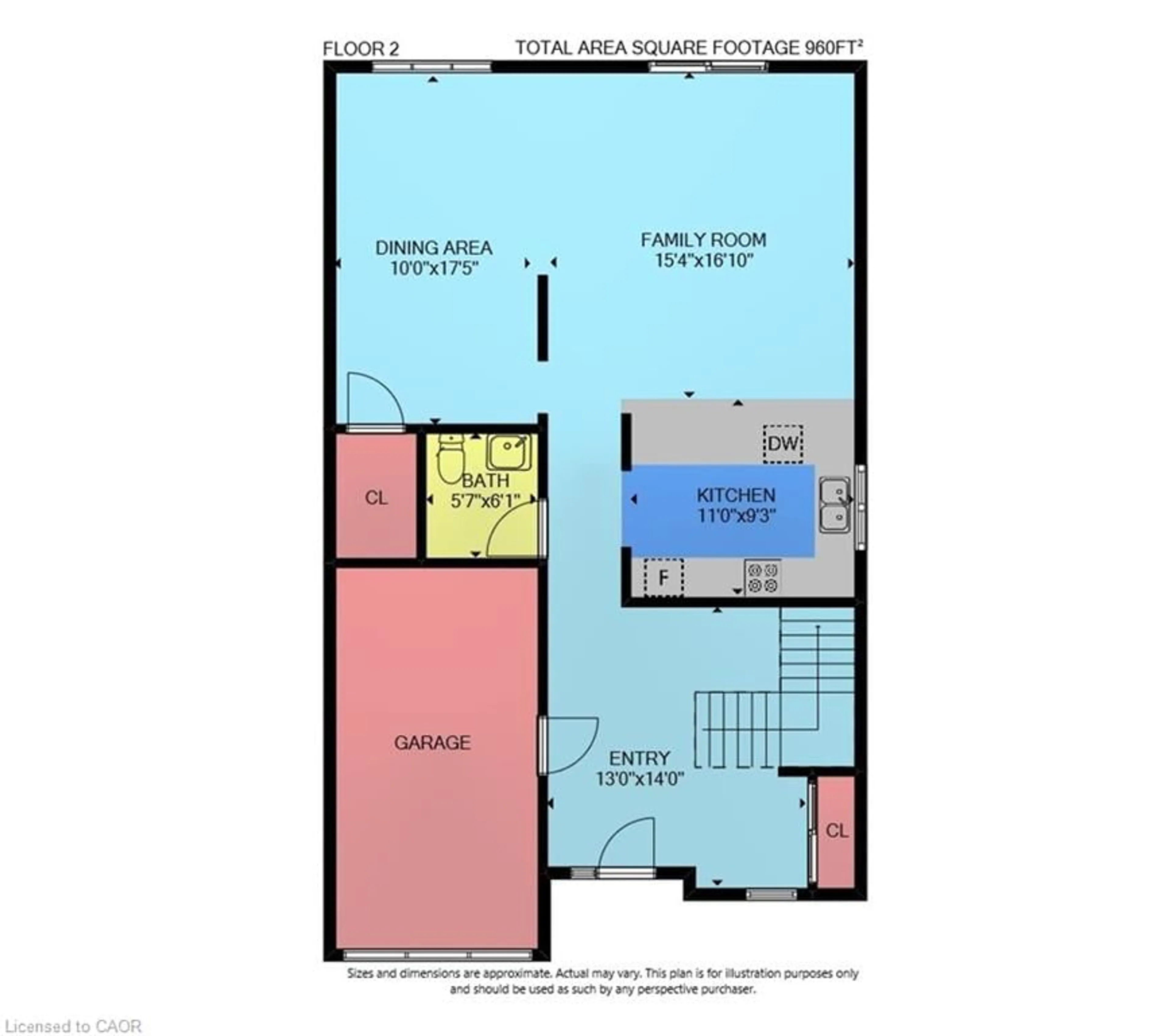 Floor plan for 25 Hamilton St #31, Waterdown Ontario L8B 0L1