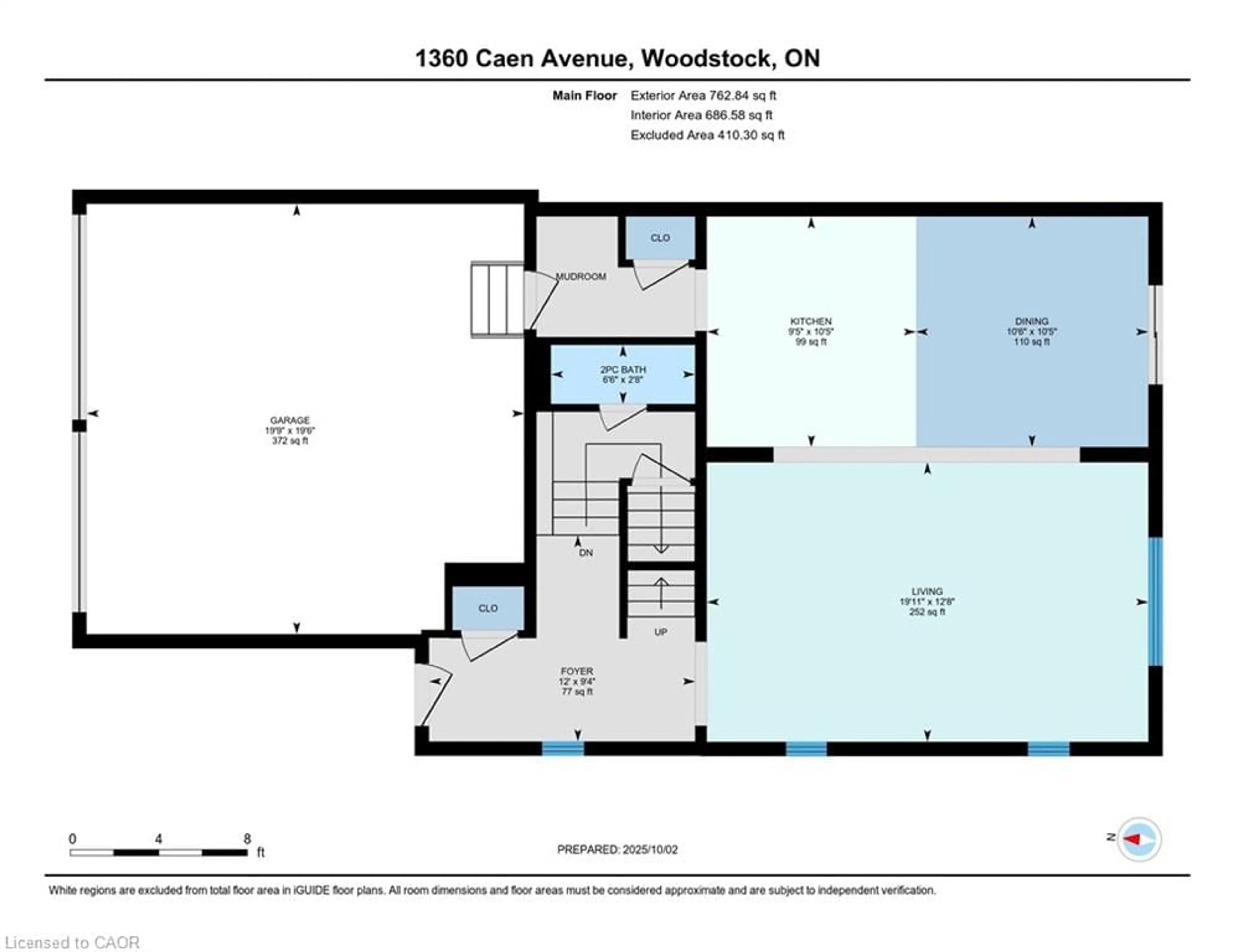 Floor plan for 1360 Caen Ave, Woodstock Ontario N4T 0J3