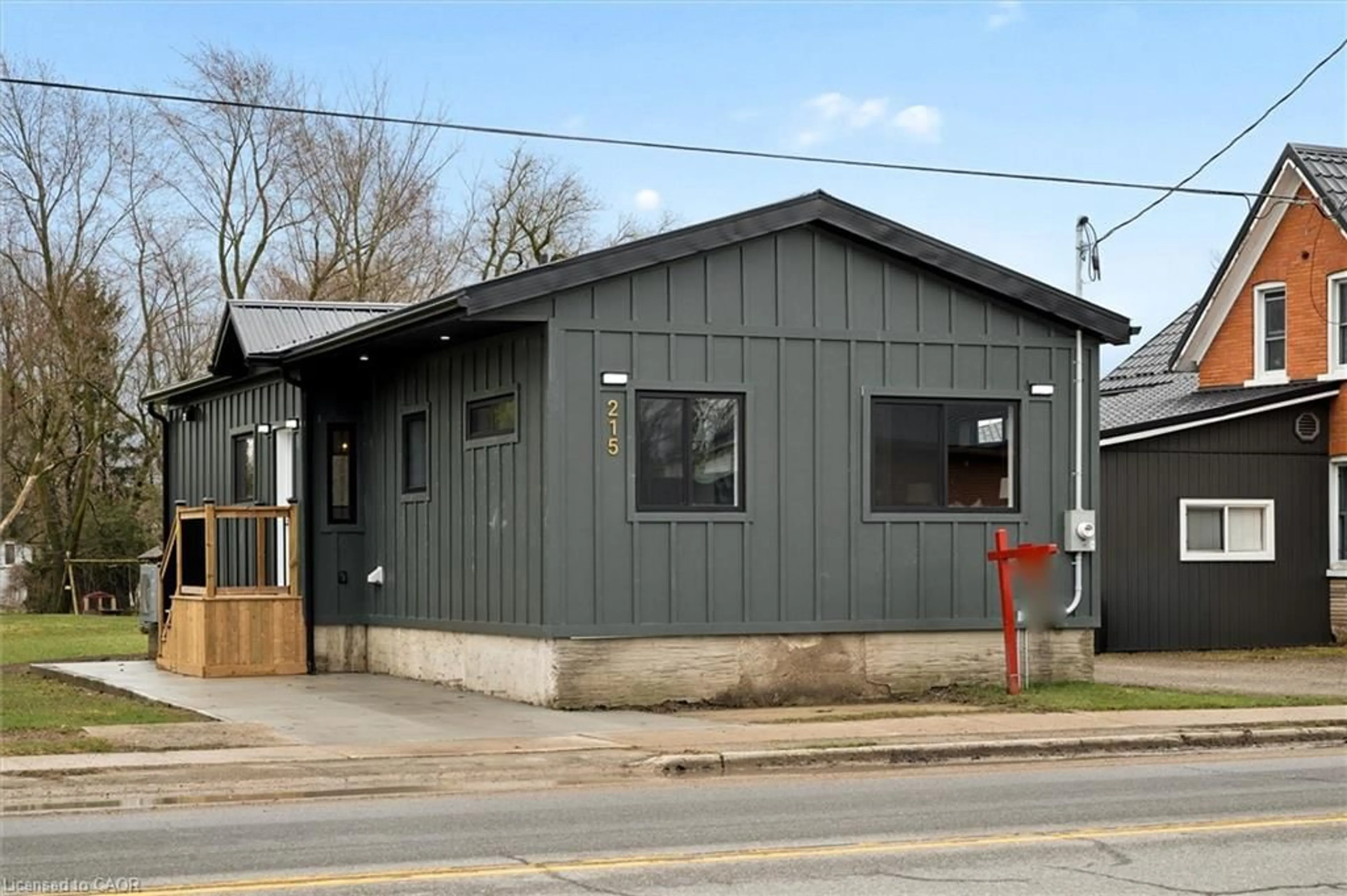 Home with vinyl exterior material, street for 215 Winstanley St, Monkton Ontario N0K 1P0