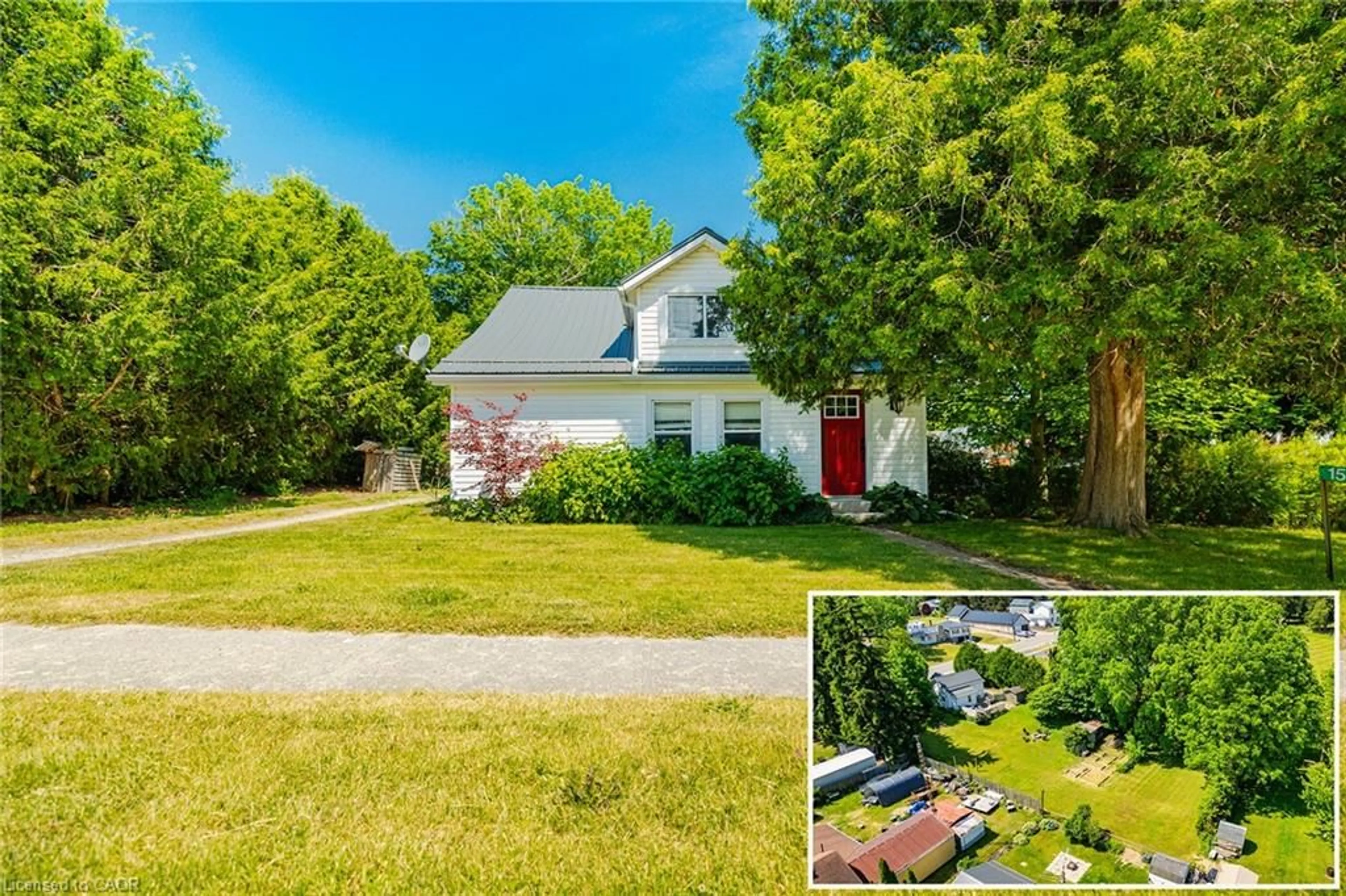 A pic from outside/outdoor area/front of a property/back of a property/a pic from drone, street for 1567 Old Brock St, Vittoria Ontario N0E 1W0