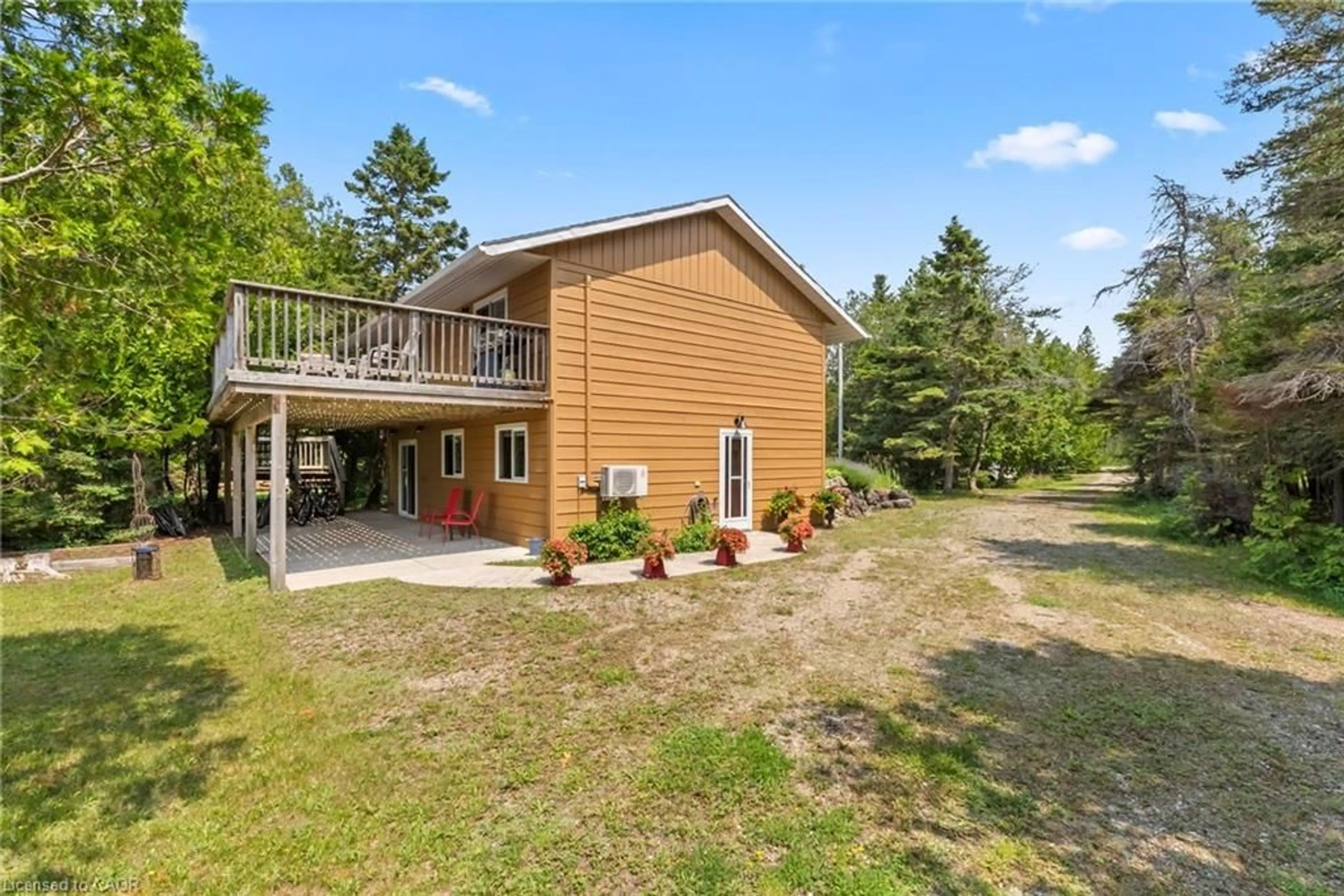 Patio, water/lake/river/ocean view for 1020 Dorcas Bay Rd, Tobermory Ontario N0H 2R0