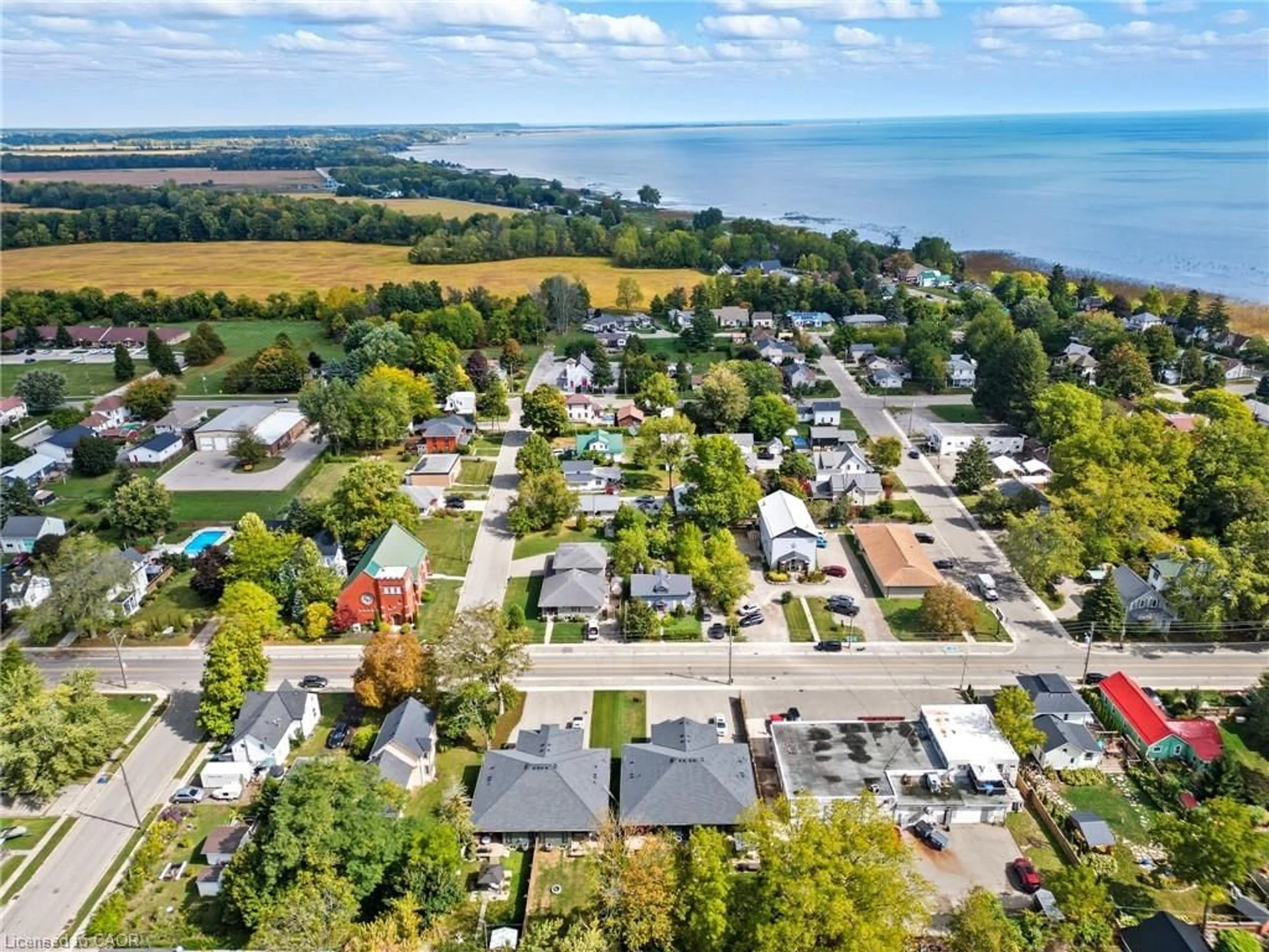 A pic from outside/outdoor area/front of a property/back of a property/a pic from drone, water/lake/river/ocean view for 1053 Bay St, Port Rowan Ontario N0E 1M0