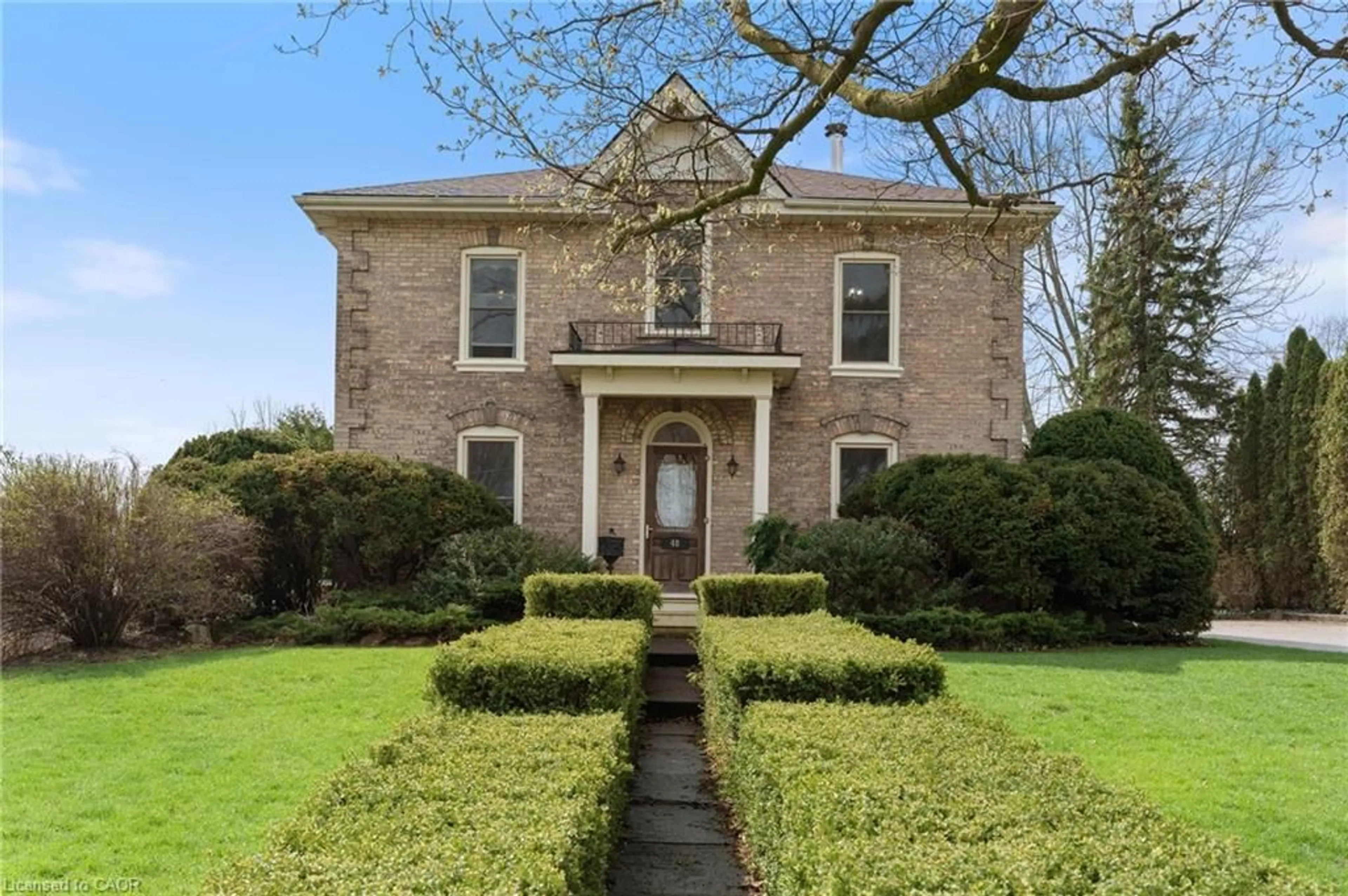 Home with brick exterior material, street for 48 Temperance St, Waterford Ontario N0E 1Y0