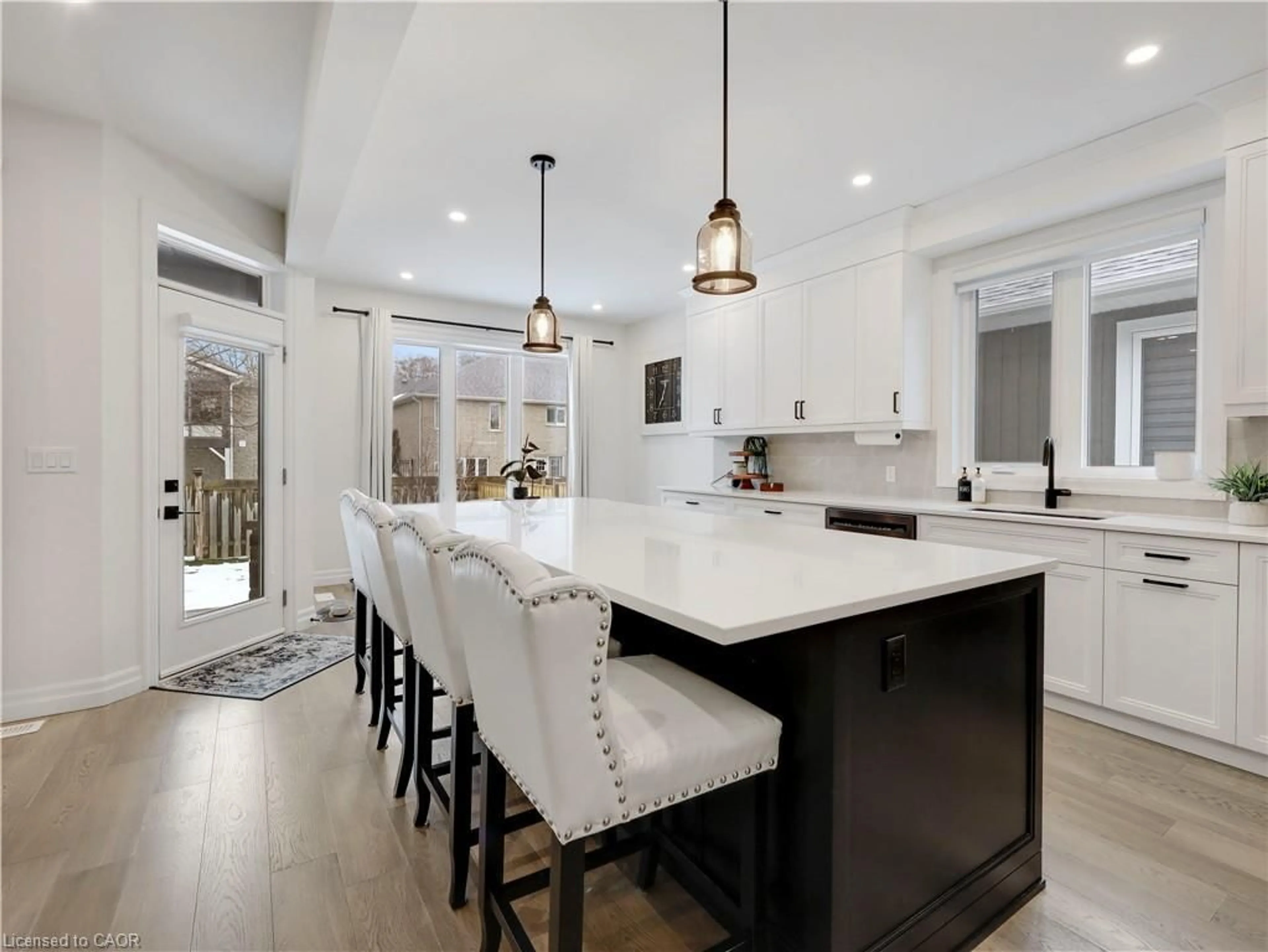 Open concept kitchen, ceramic/tile floor for 68 Cedar St #11, Paris Ontario N3L 0L4