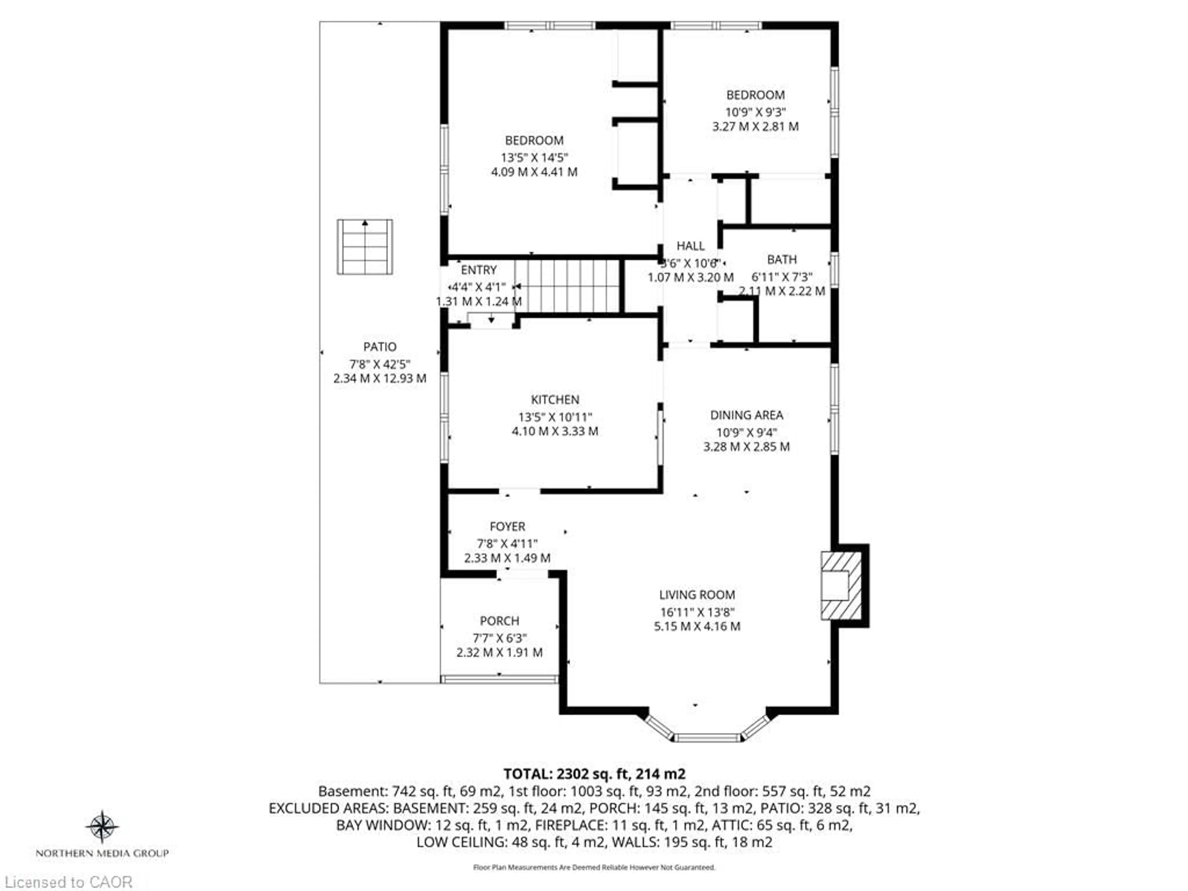 Floor plan for 367 Norfolk St, Simcoe Ontario N3Y 3P4