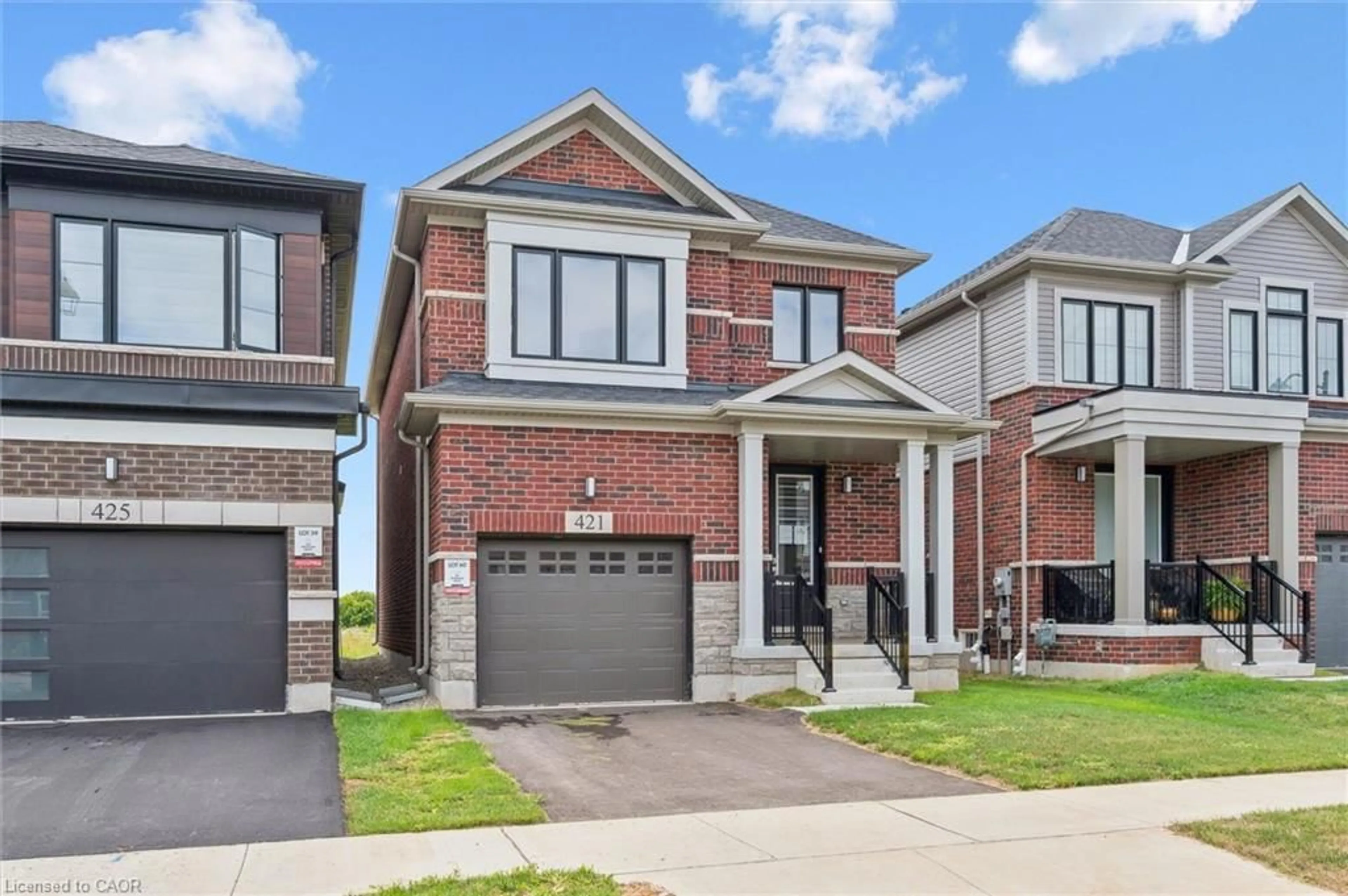 Home with brick exterior material, street for 421 Newman Dr, Cambridge Ontario N1S 0E1