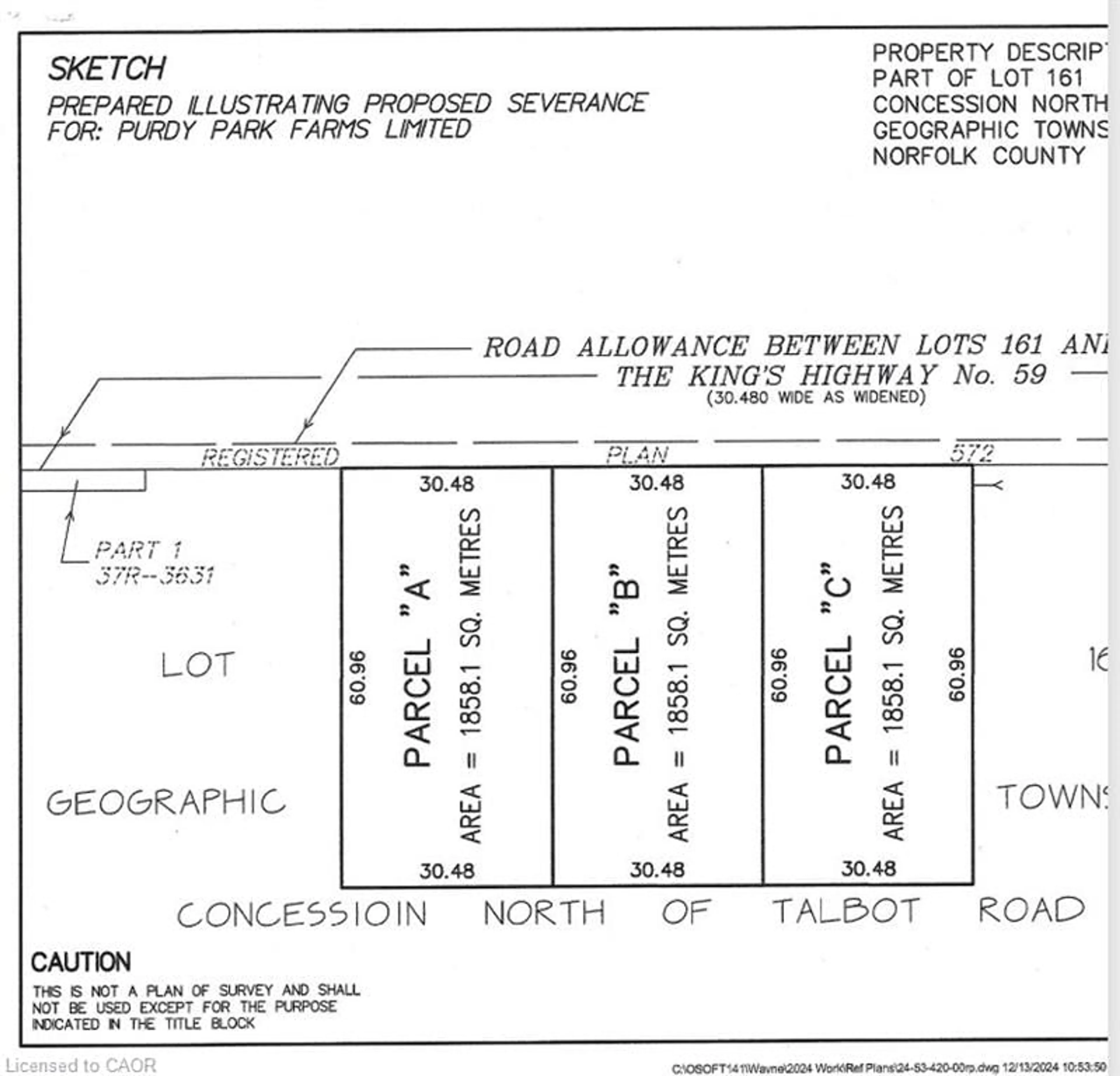 Floor plan for 4929 Highway 59 #LOT B, Courtland Ontario N0J 1E0