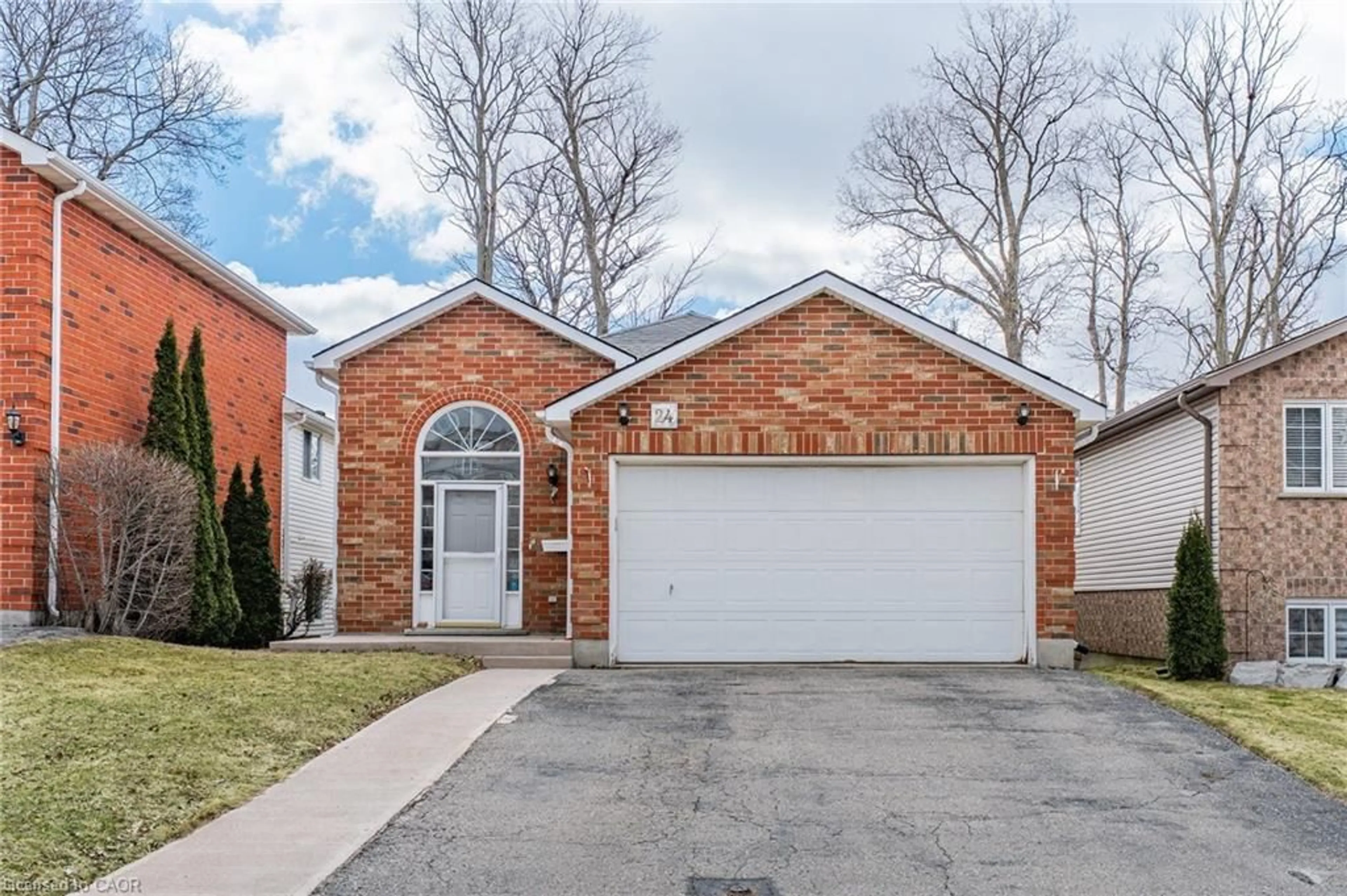 Home with brick exterior material, street for 24 Stanmore Ave, Kitchener Ontario N2B 3W2