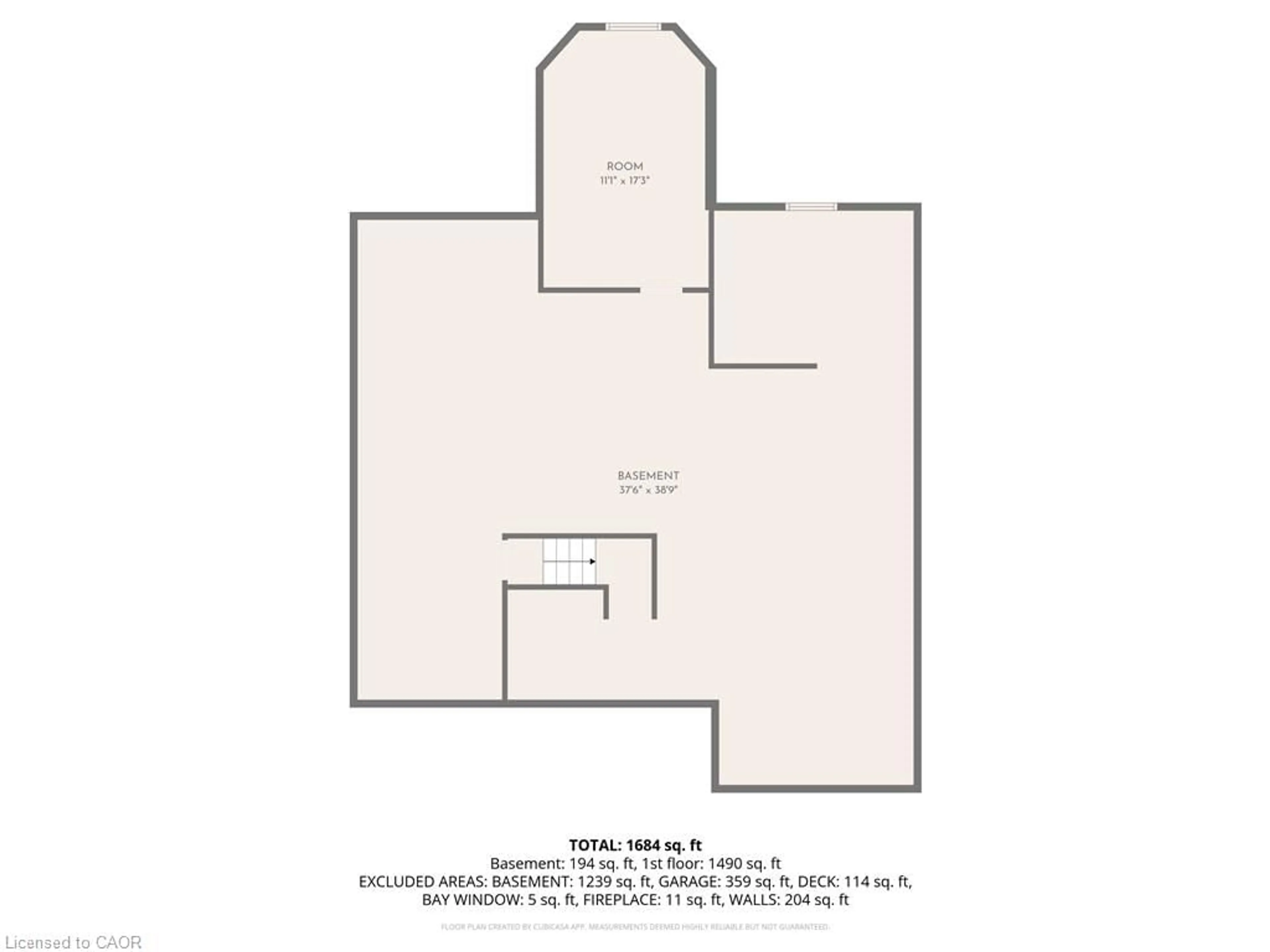 Floor plan for 120 Glenariff Dr, Flamborough Ontario L8B 1A5