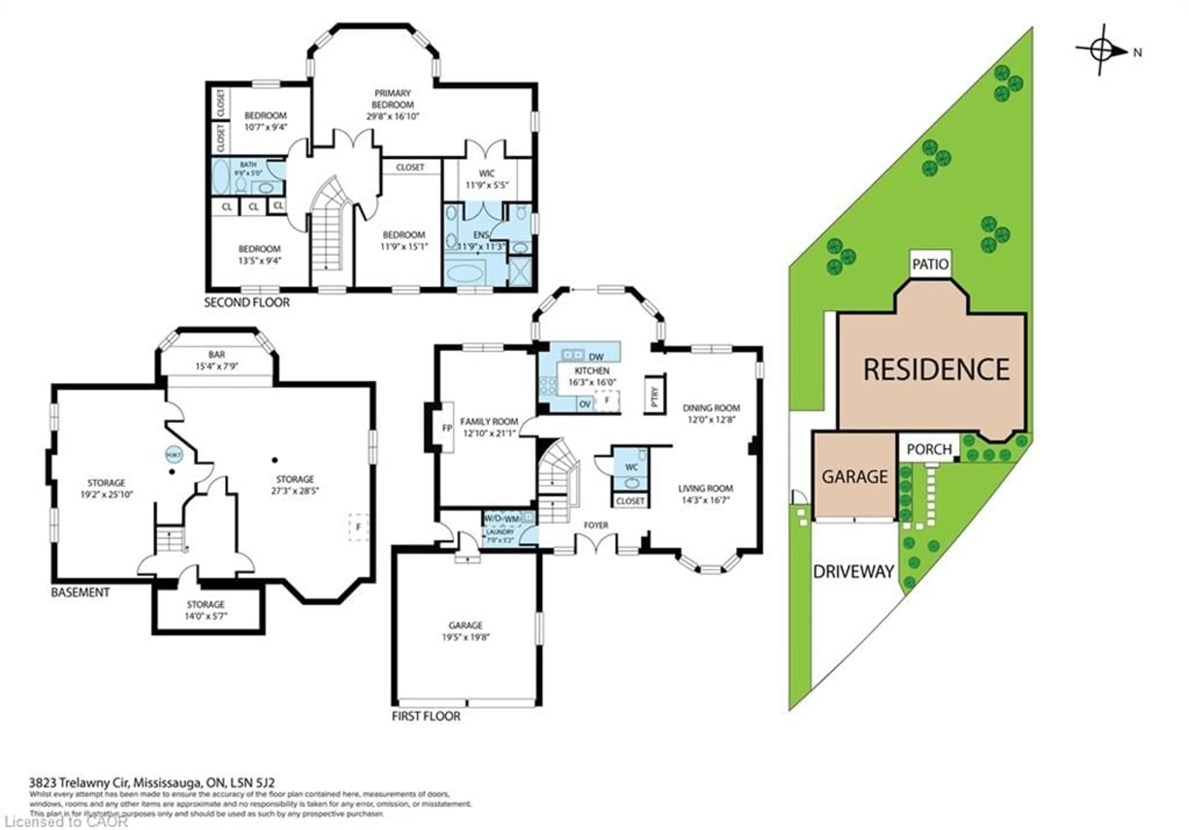 Floor plan for 3823 Trelawny Cir, Mississauga Ontario L5N 5J6