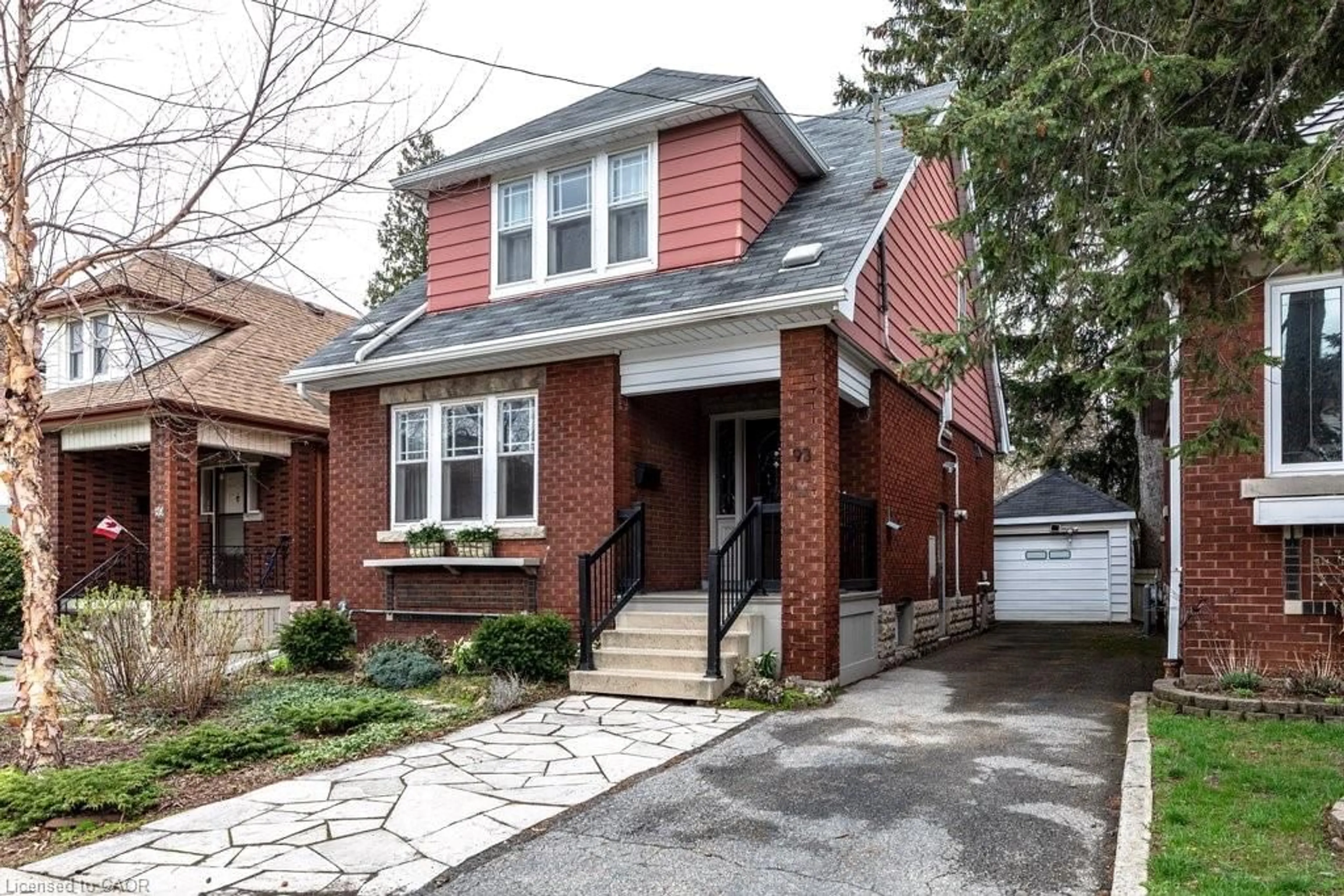 Home with brick exterior material, street for 93 Houghton Ave, Hamilton Ontario L8K 2M9