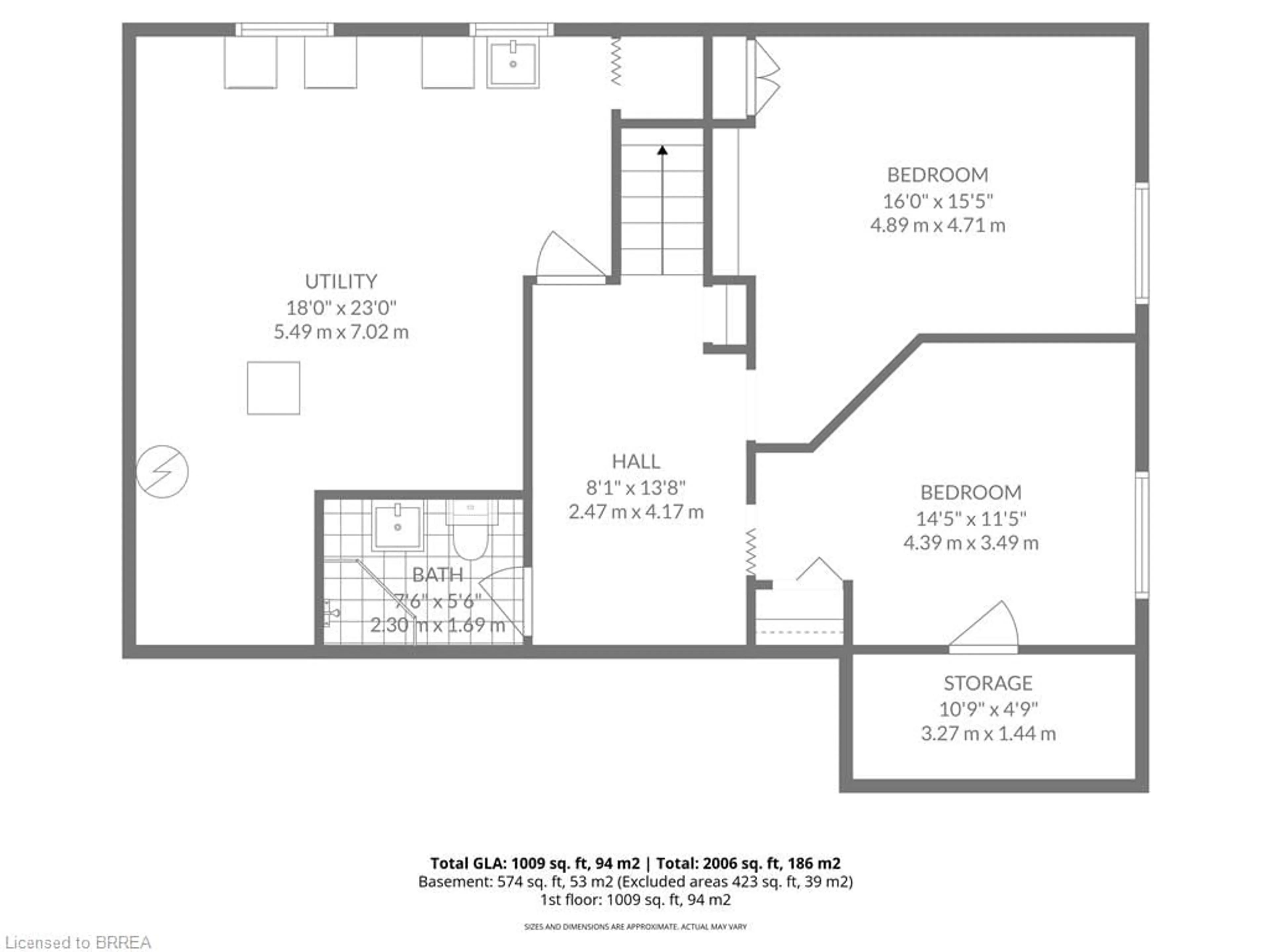 Floor plan for 375 Wellington St, Brantford Ontario N3S 4A8