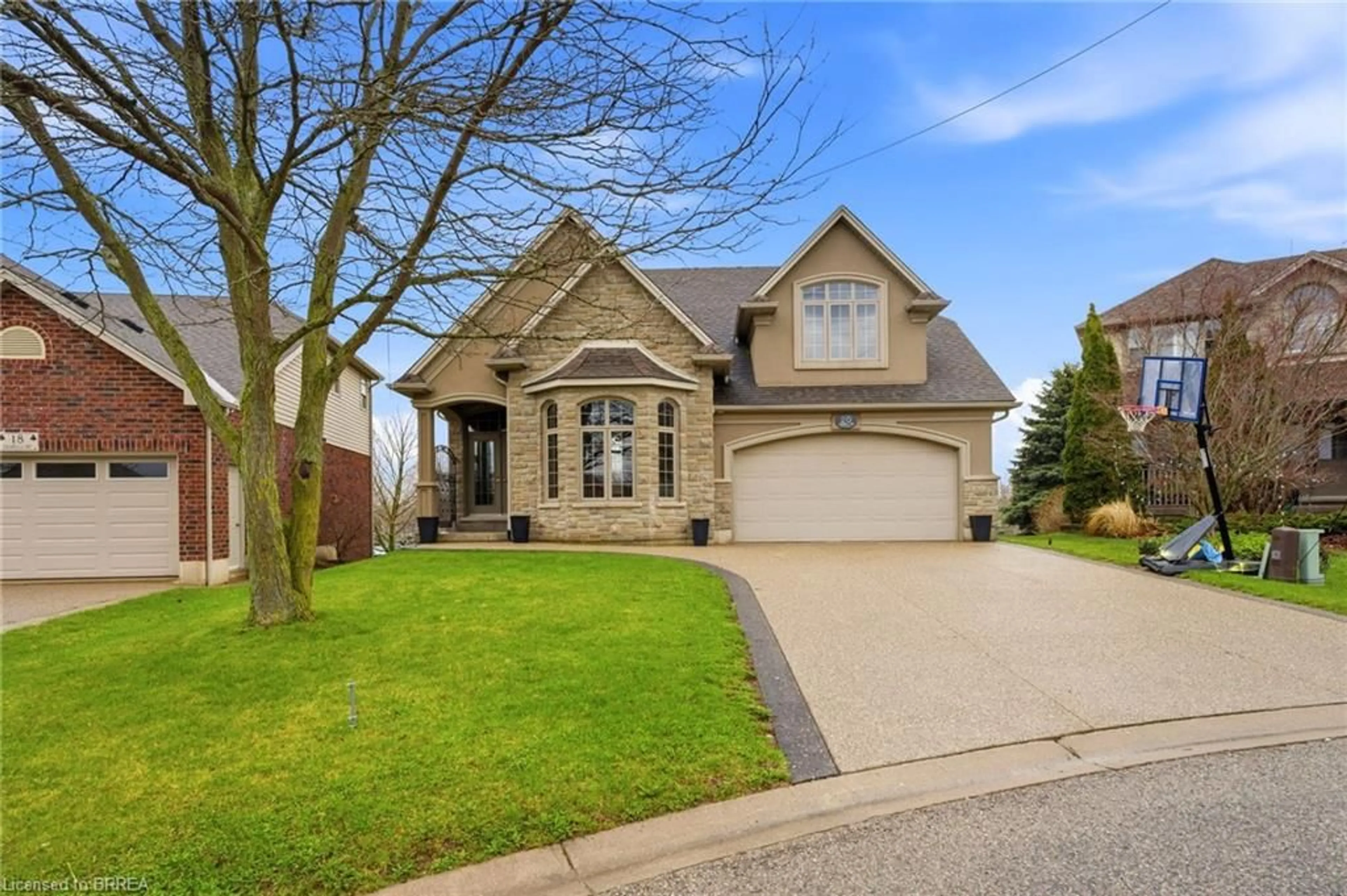 Home with brick exterior material, street for 20 Zavarella Crt, Paris Ontario N3L 4H3