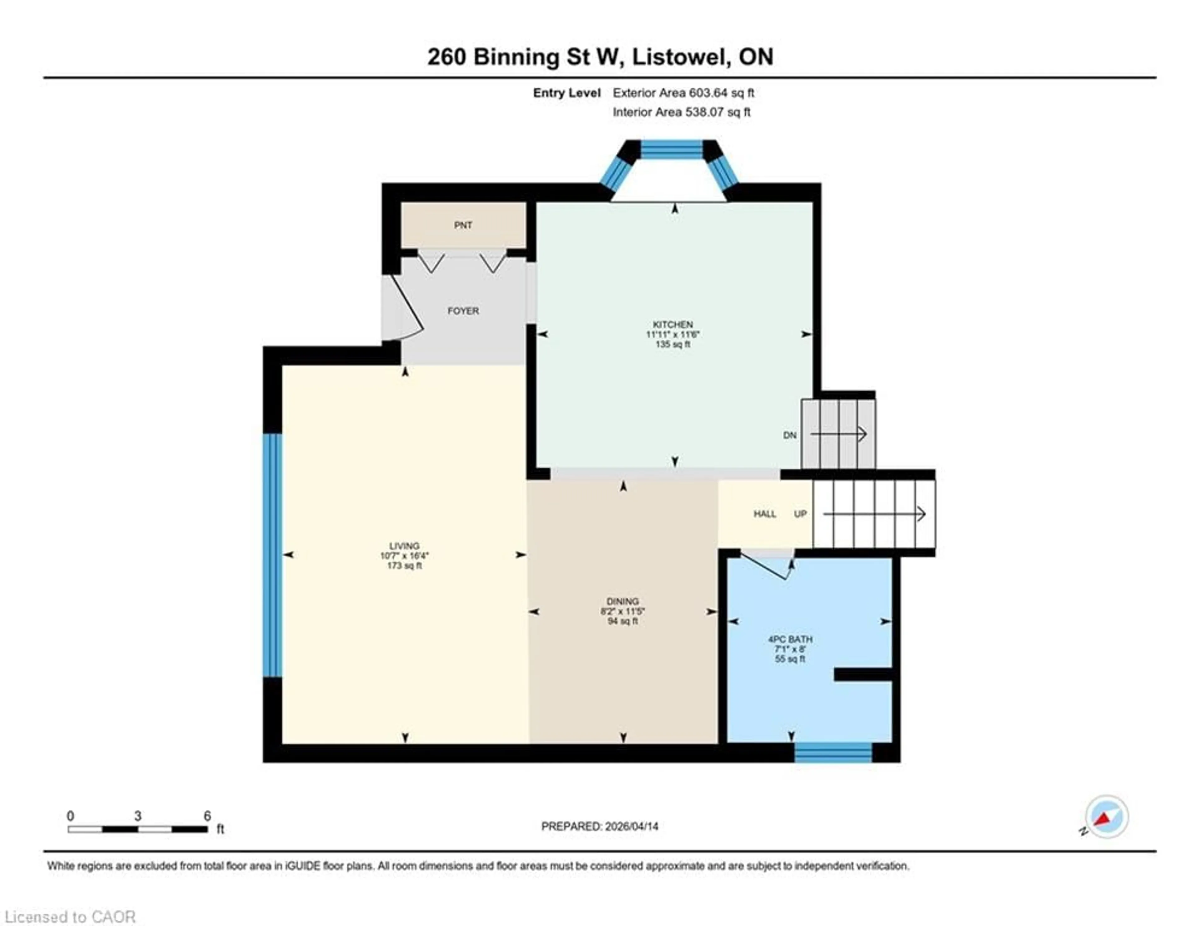 Floor plan for 260 Binning St, Listowel Ontario N4W 1G5