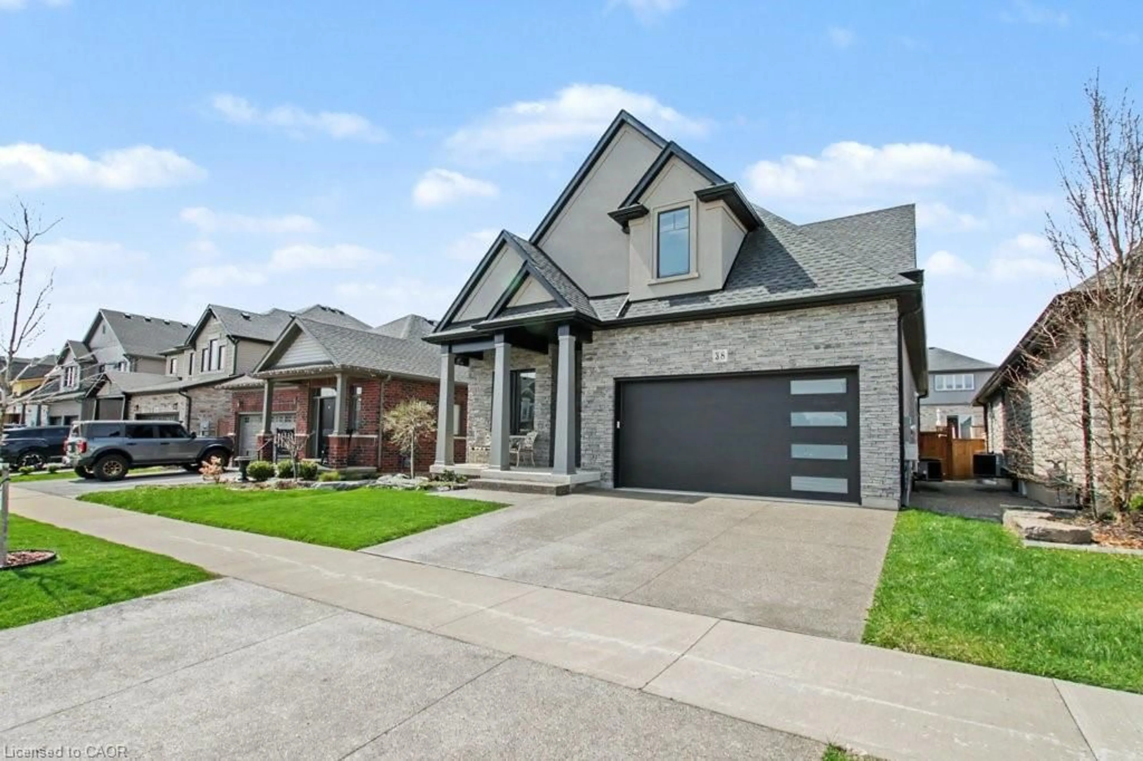 Home with brick exterior material, street for 38 Swan Ave, Fonthill Ontario L0S 1E6