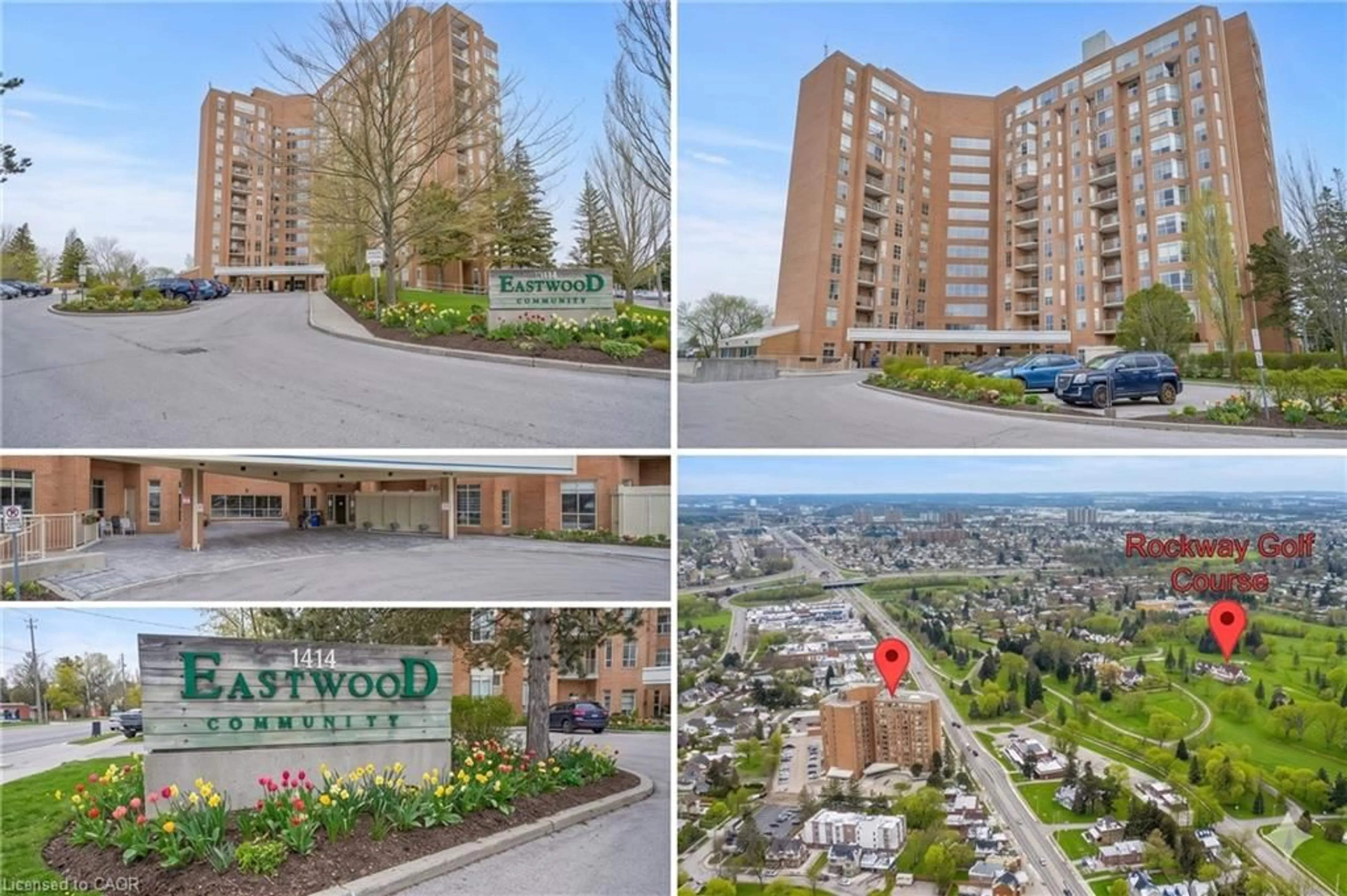 A pic from outside/outdoor area/front of a property/back of a property/a pic from drone, street for 1414 King St #302, Kitchener Ontario N2G 4T8