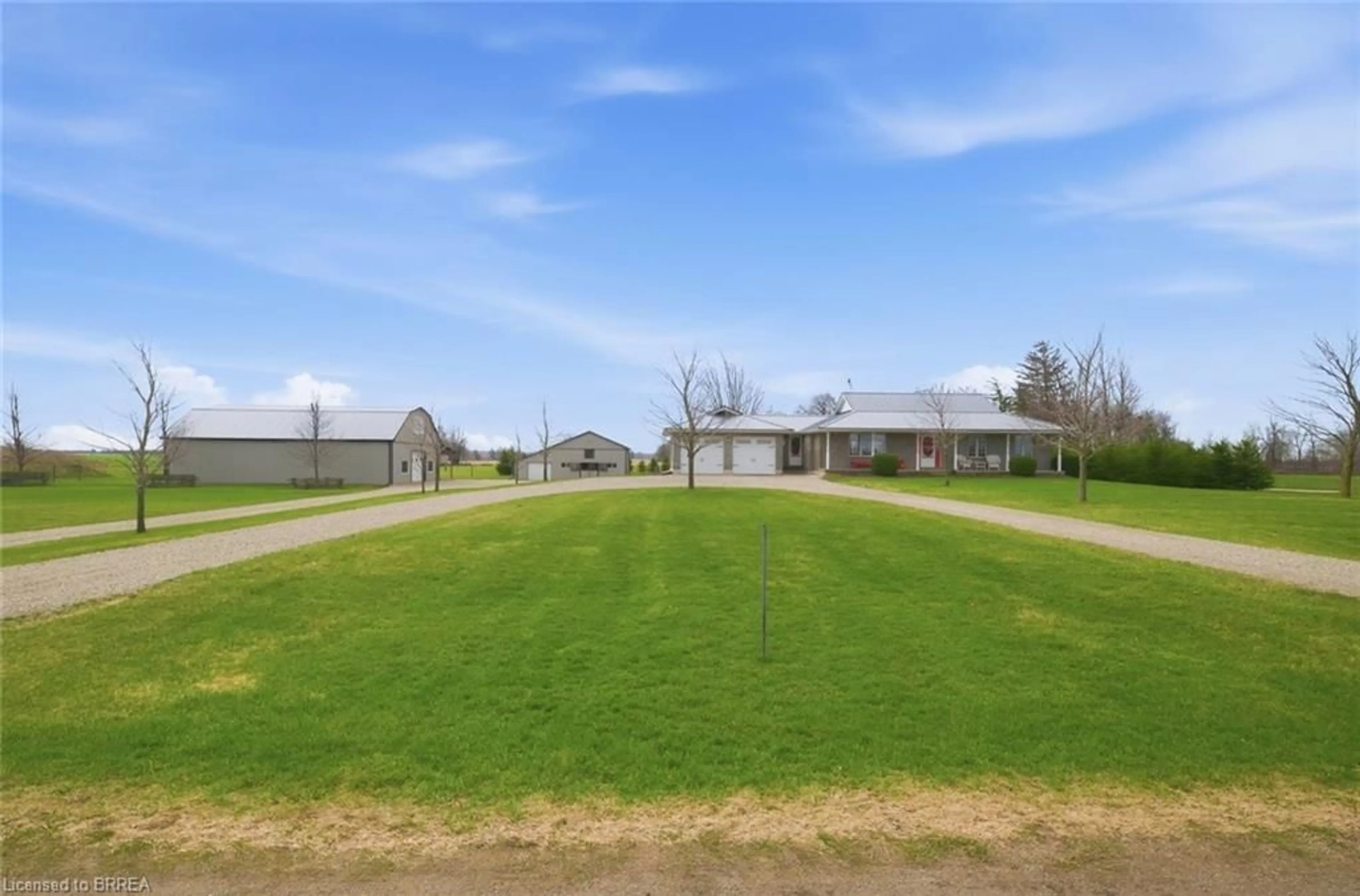 A pic from outside/outdoor area/front of a property/back of a property/a pic from drone, unknown for 115 Tenth Concession Rd, Burford Ontario N0E 1A0