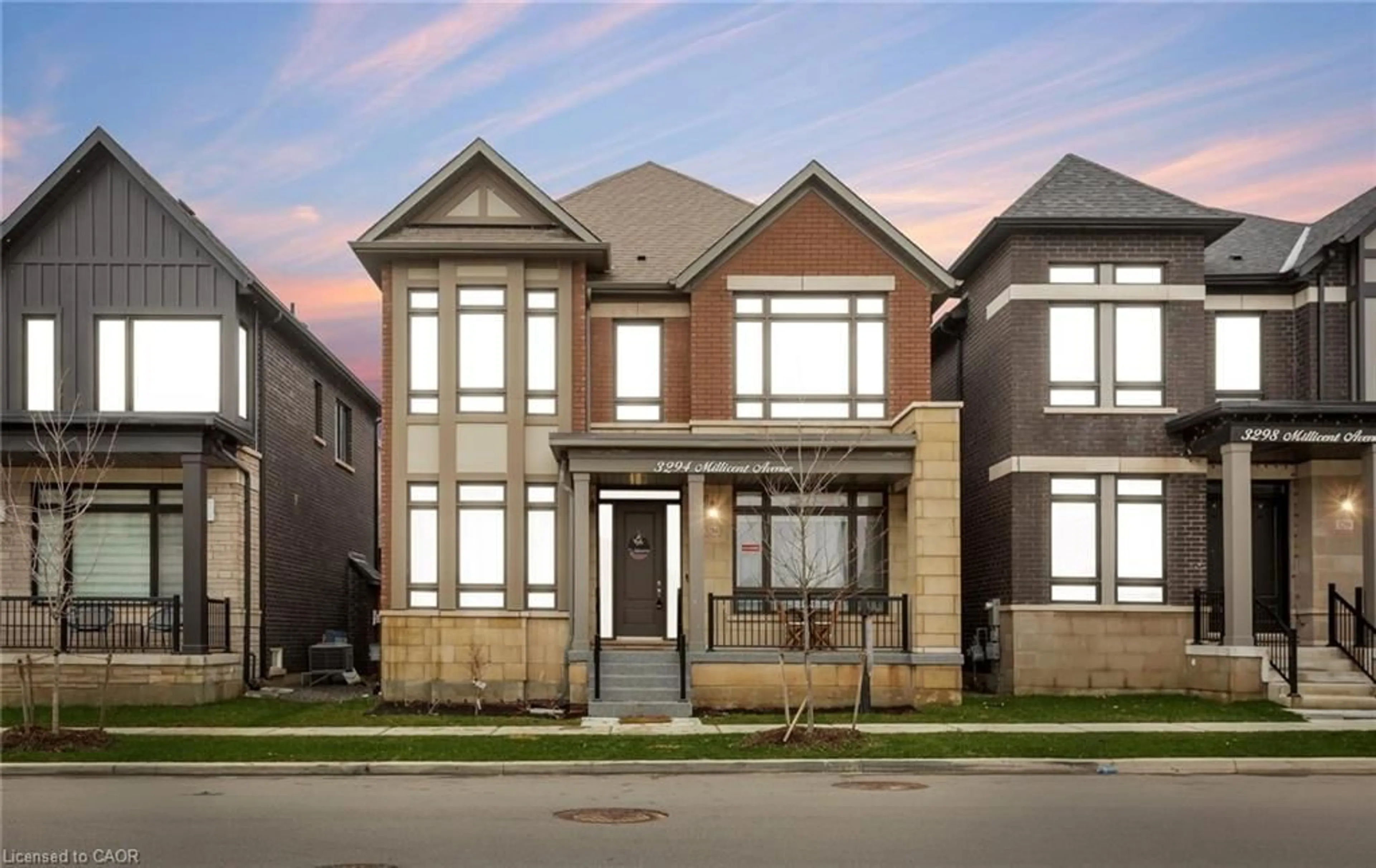 Home with brick exterior material, street for 3294 Millicent Ave, Oakville Ontario L6H 0V9