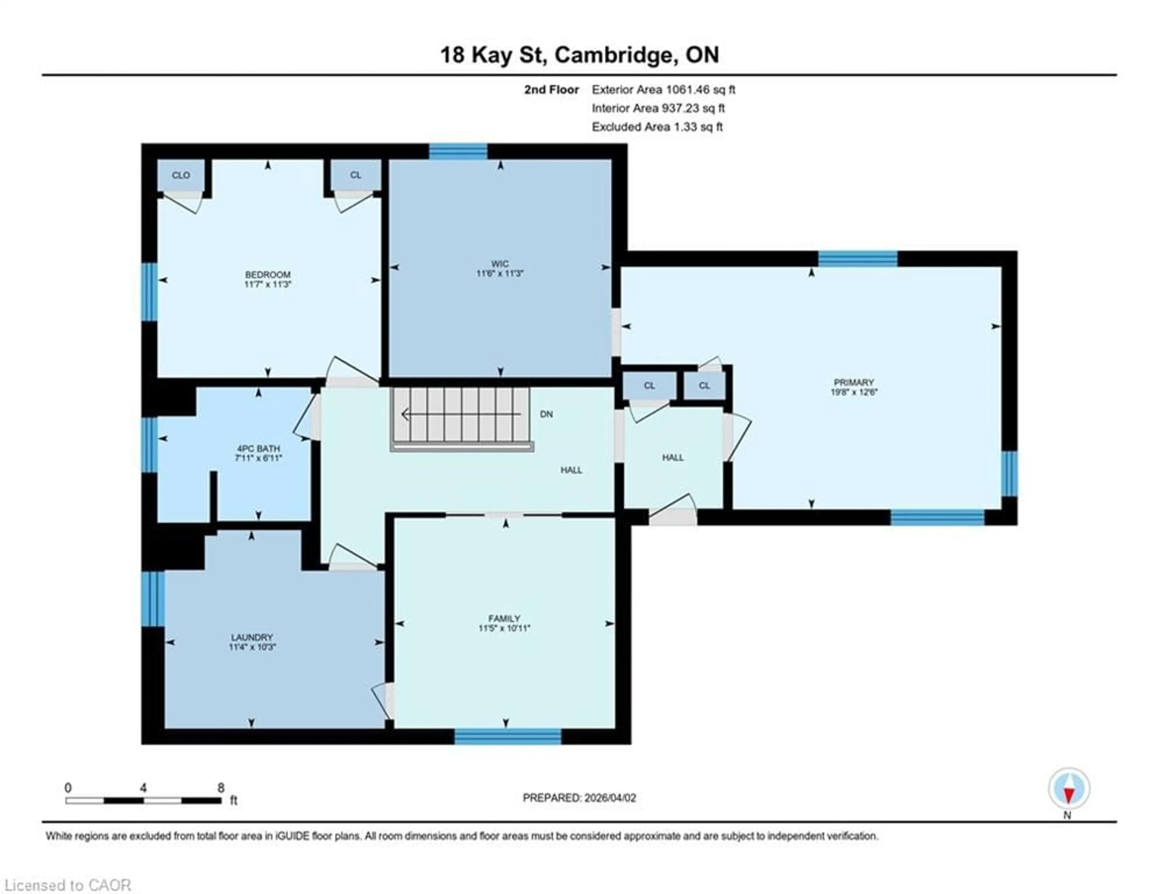 Floor plan for 18 Kay St, Cambridge Ontario N1S 2T6