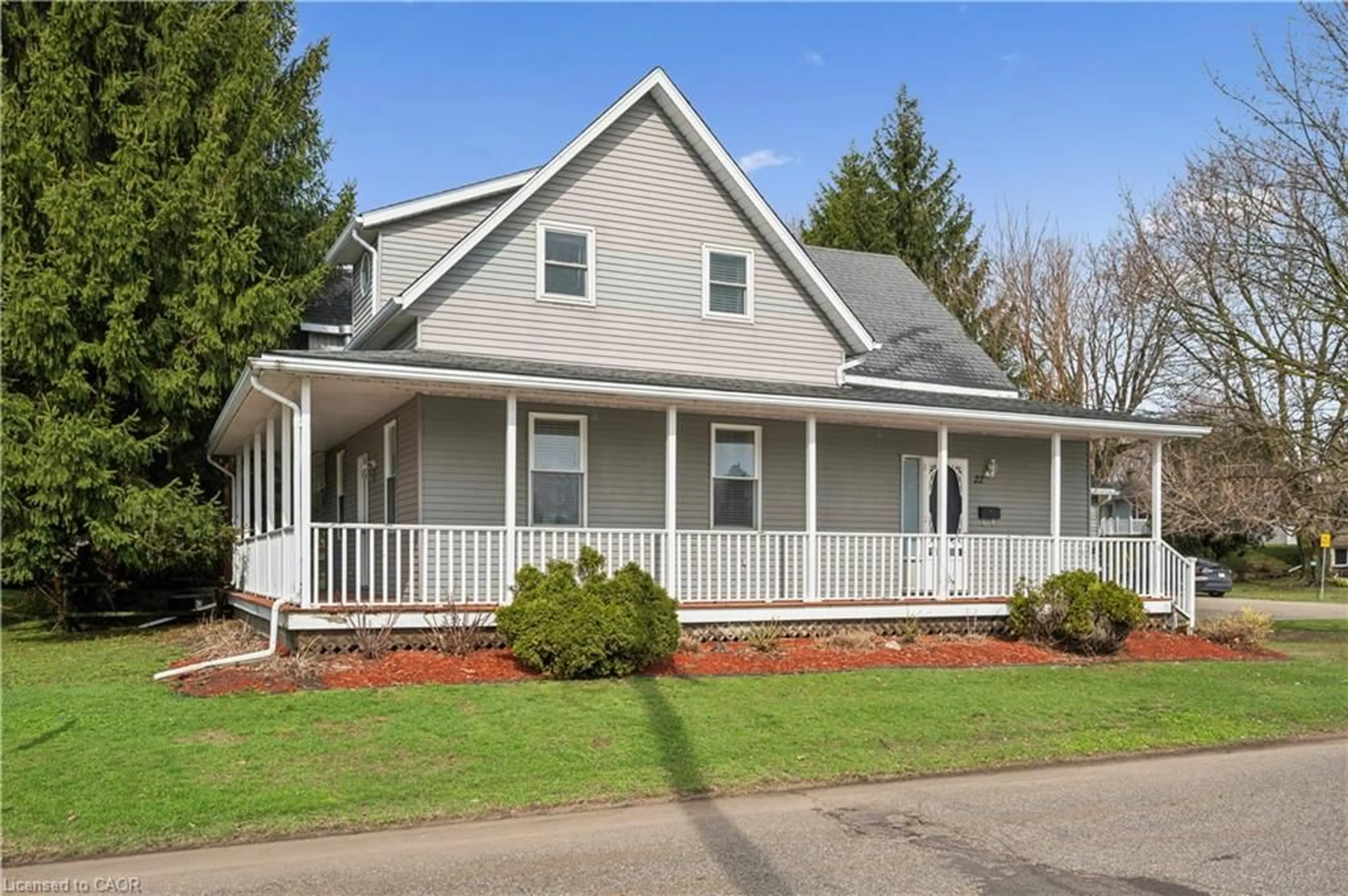 Home with vinyl exterior material, street for 22 Charles St, St. Clements Ontario N0B 2M0