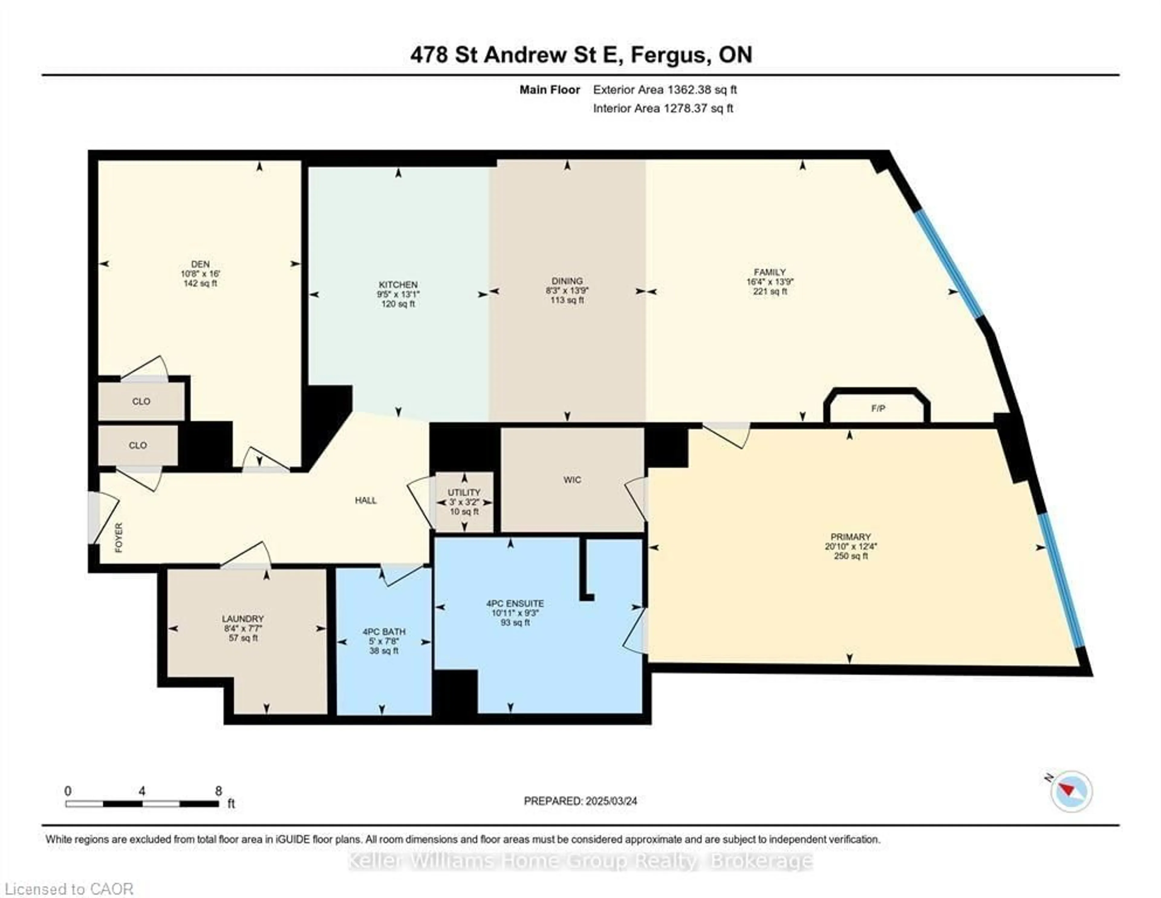 Floor plan for 478 St Andrew St #104, Fergus Ontario N1M 3V7