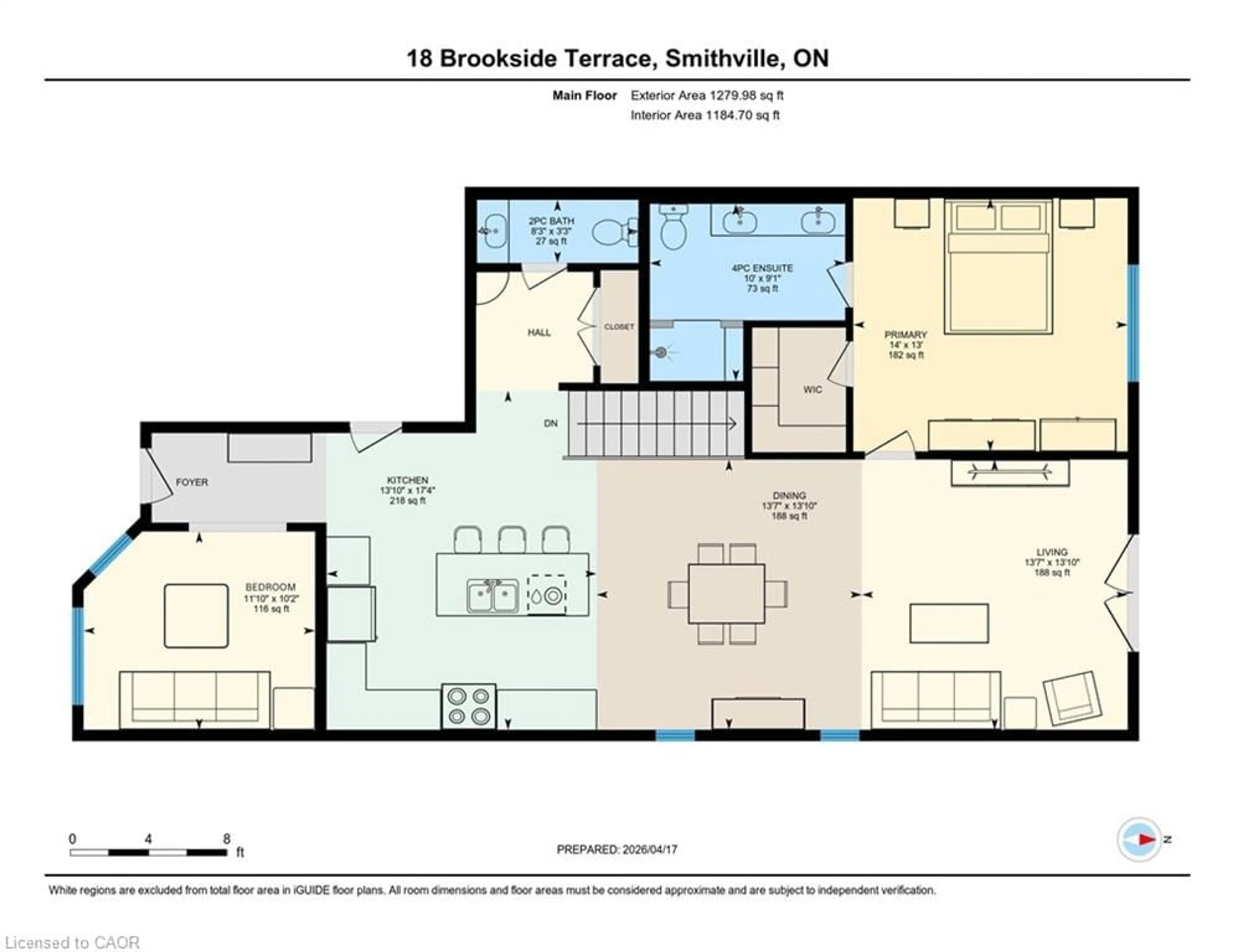 Floor plan for 18 Brookside Terr, Smithville Ontario L0R 2A0