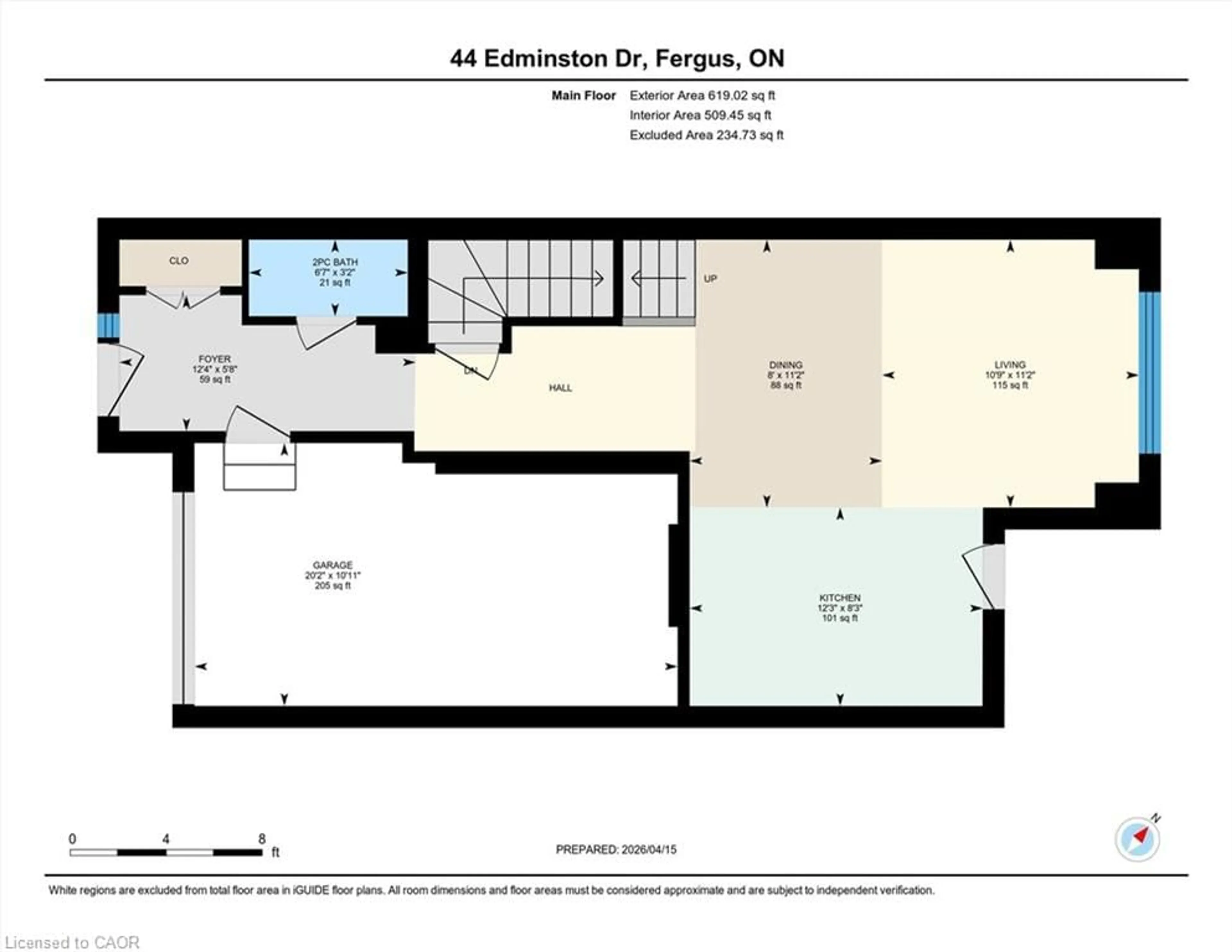 Floor plan for 44 Edminston Dr, Fergus Ontario N1M 0J1