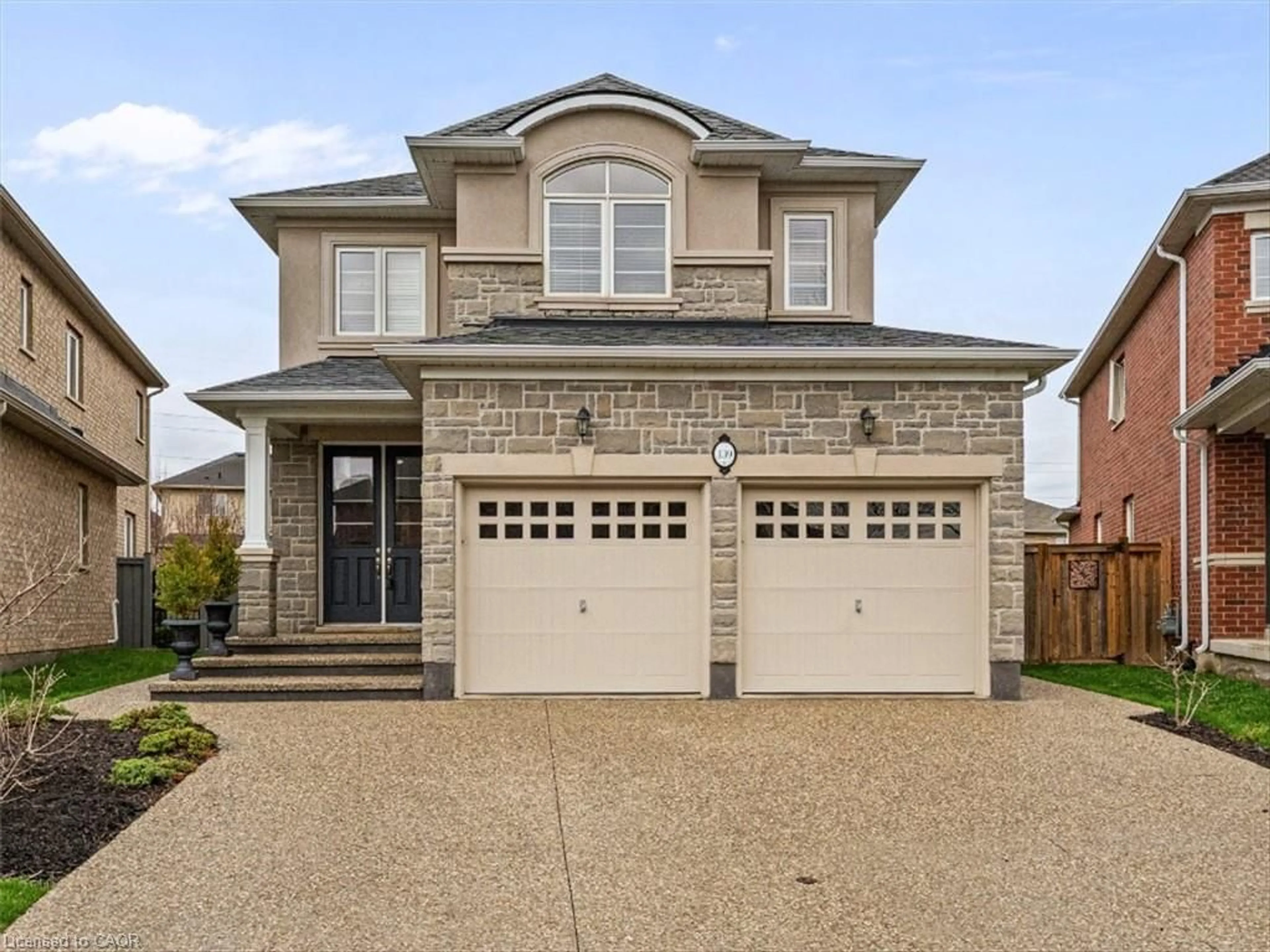 Home with brick exterior material, street for 139 Vinton Rd, Ancaster Ontario L9K 0G7