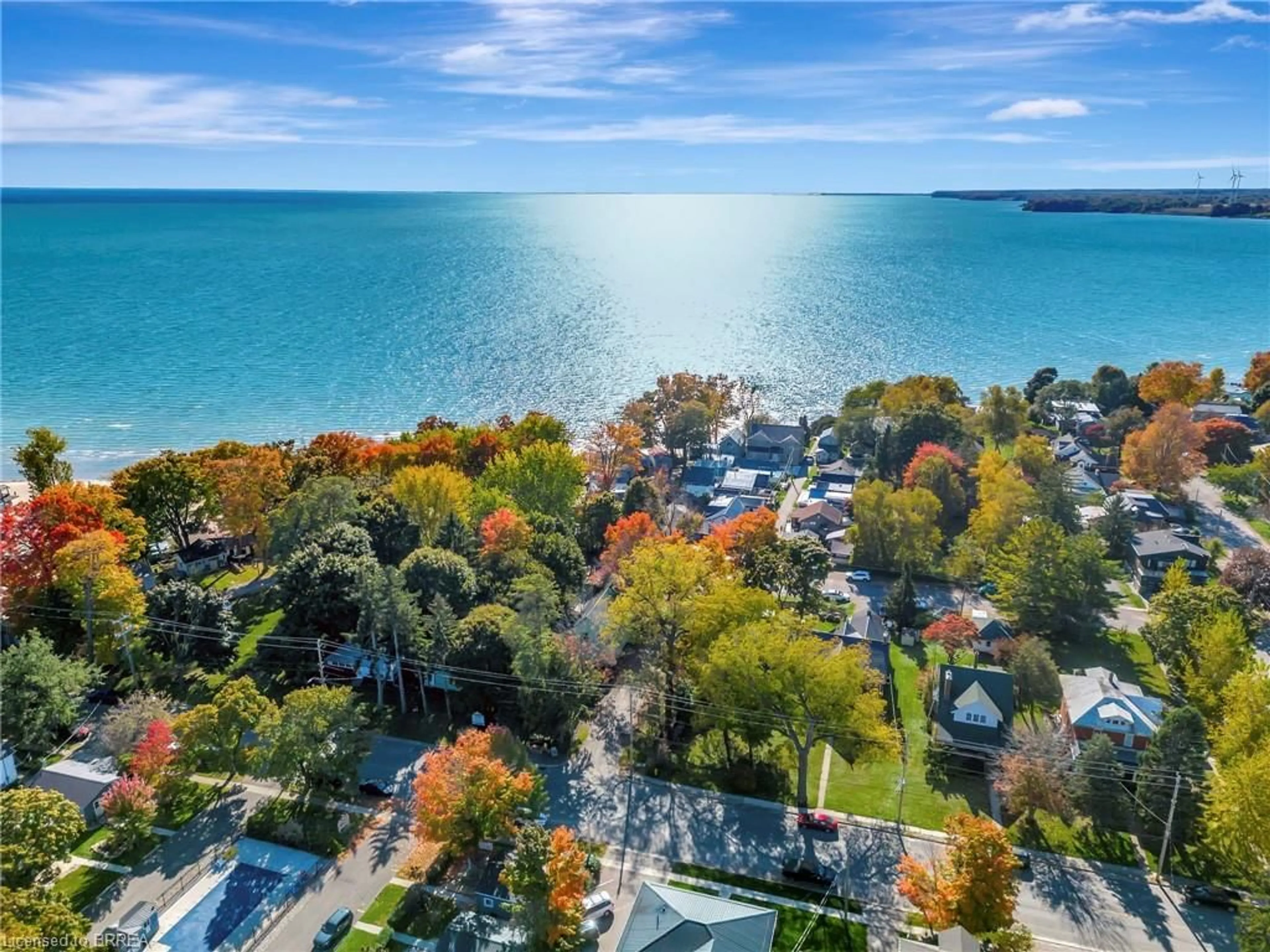 A pic from outside/outdoor area/front of a property/back of a property/a pic from drone, water/lake/river/ocean view for 27 Bucks Park, Port Dover Ontario N0A 1N0