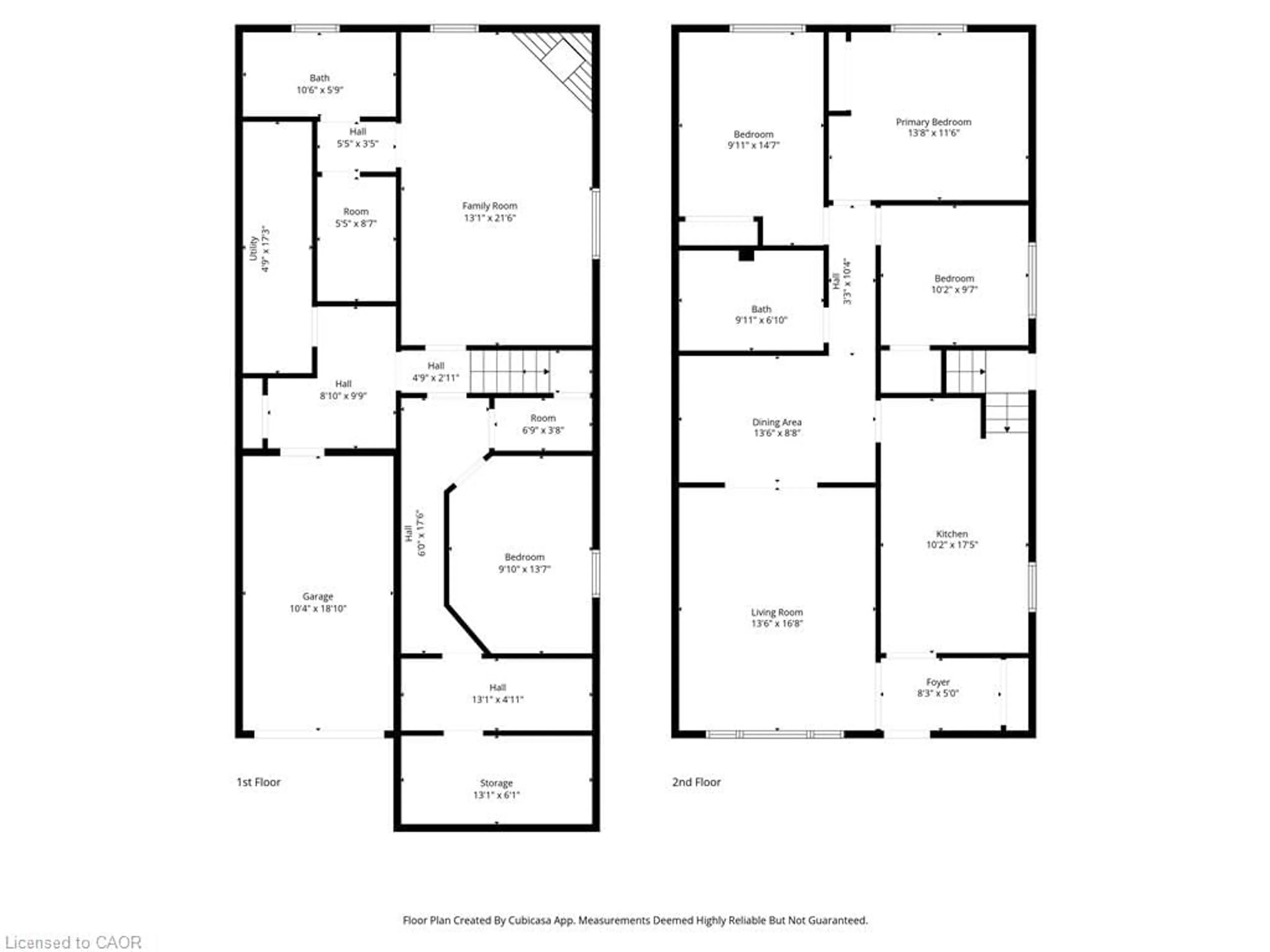 Floor plan for 135 Parkdale Ave, Hamilton Ontario L8K 6K4