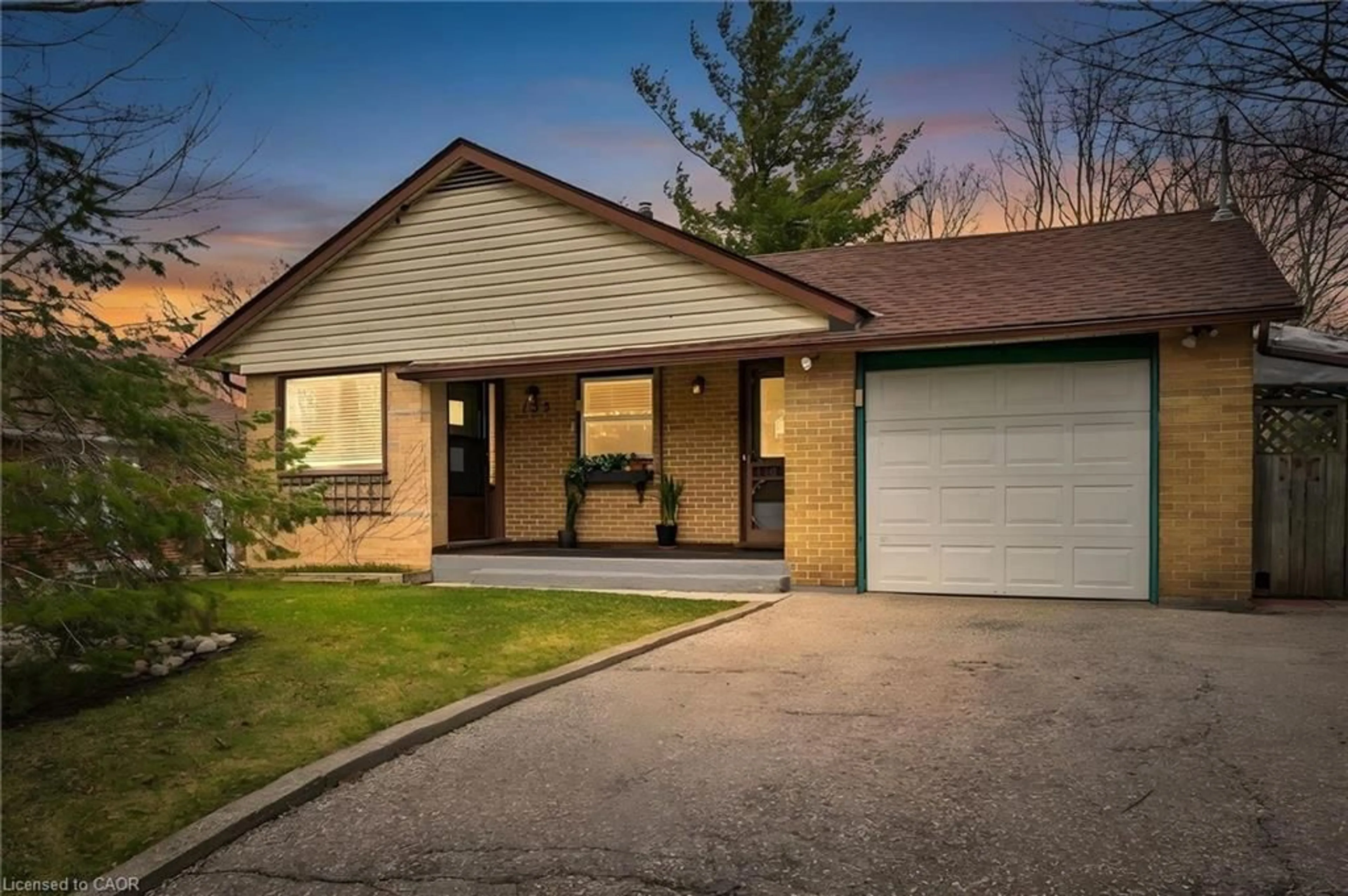 Home with vinyl exterior material, street for 155 Hungerford Rd, Cambridge Ontario N3C 2P9