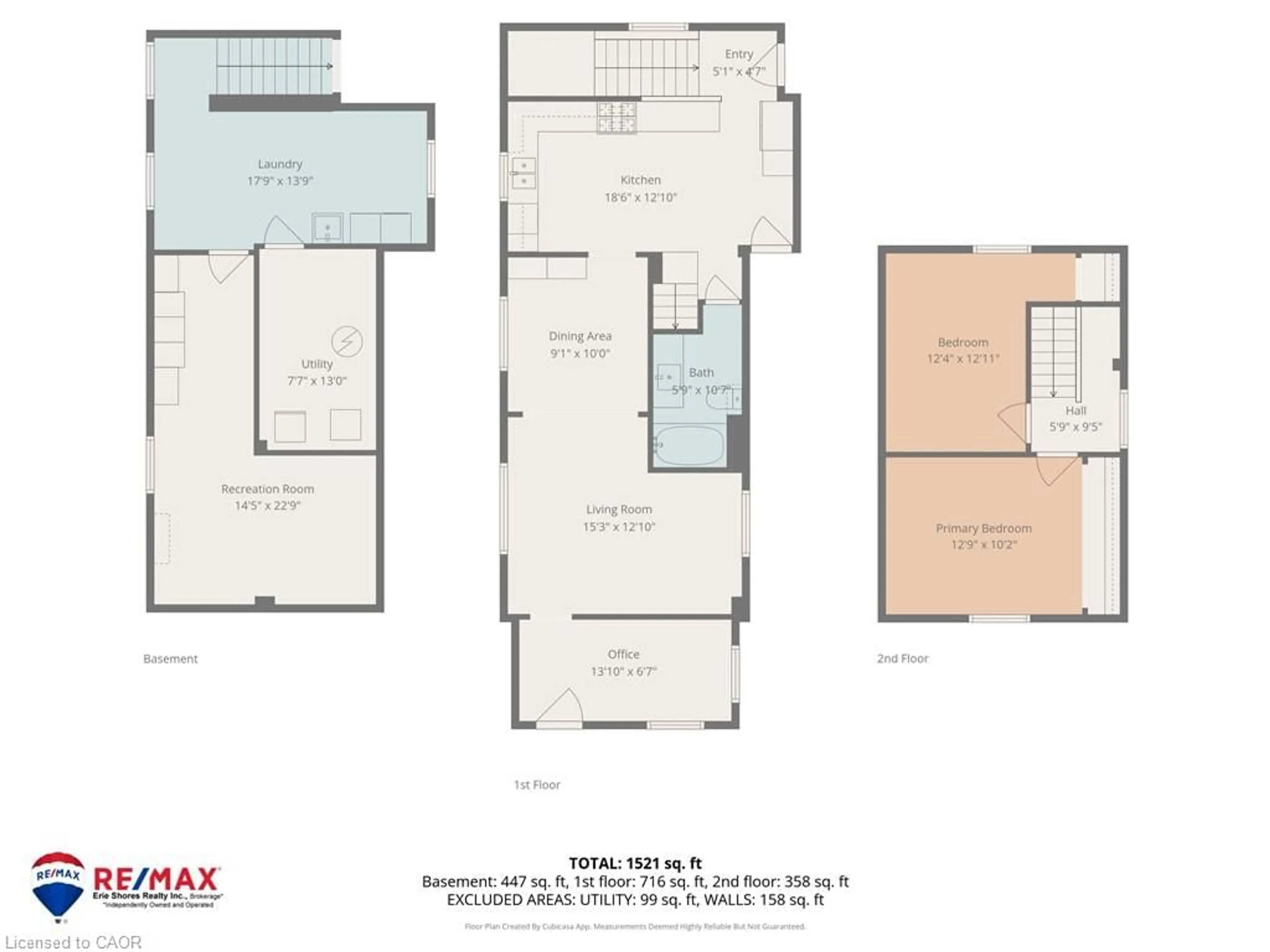 Floor plan for 239 Metcalfe St, Simcoe Ontario N3Y 3Y1
