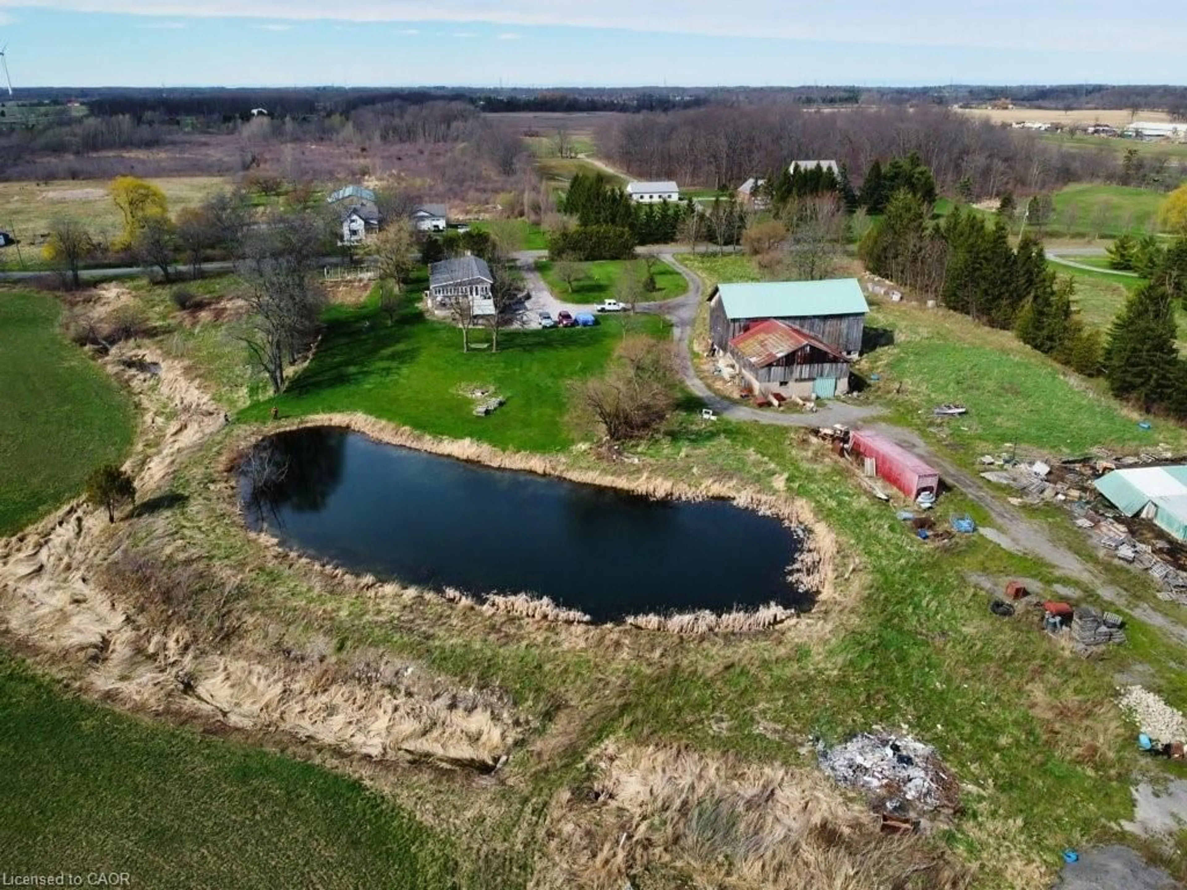 A pic from outside/outdoor area/front of a property/back of a property/a pic from drone, water/lake/river/ocean view for 1030 Metler Rd, Fenwick Ontario L0S 1C0