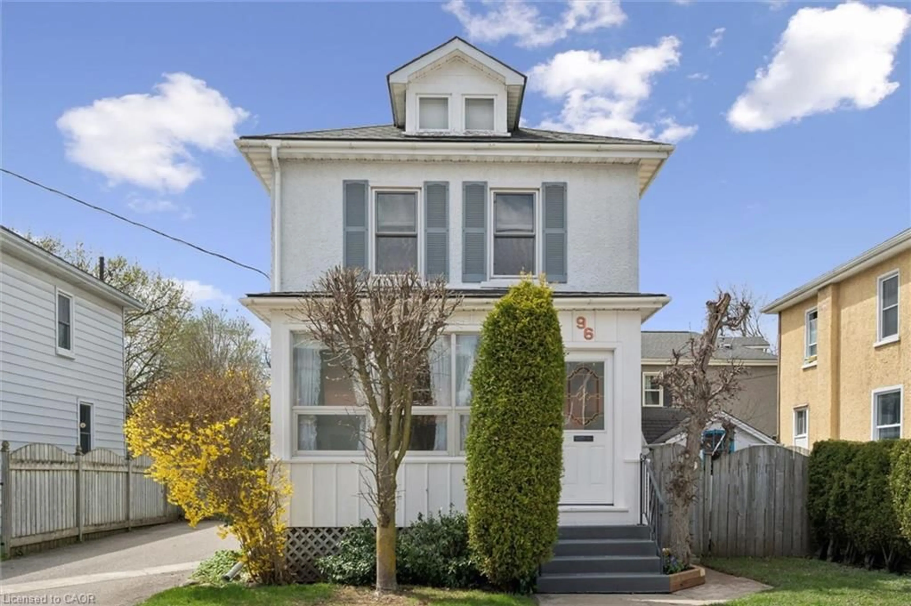 Home with vinyl exterior material, street for 96 Glenmorris St, Cambridge Ontario N1S 2Y9