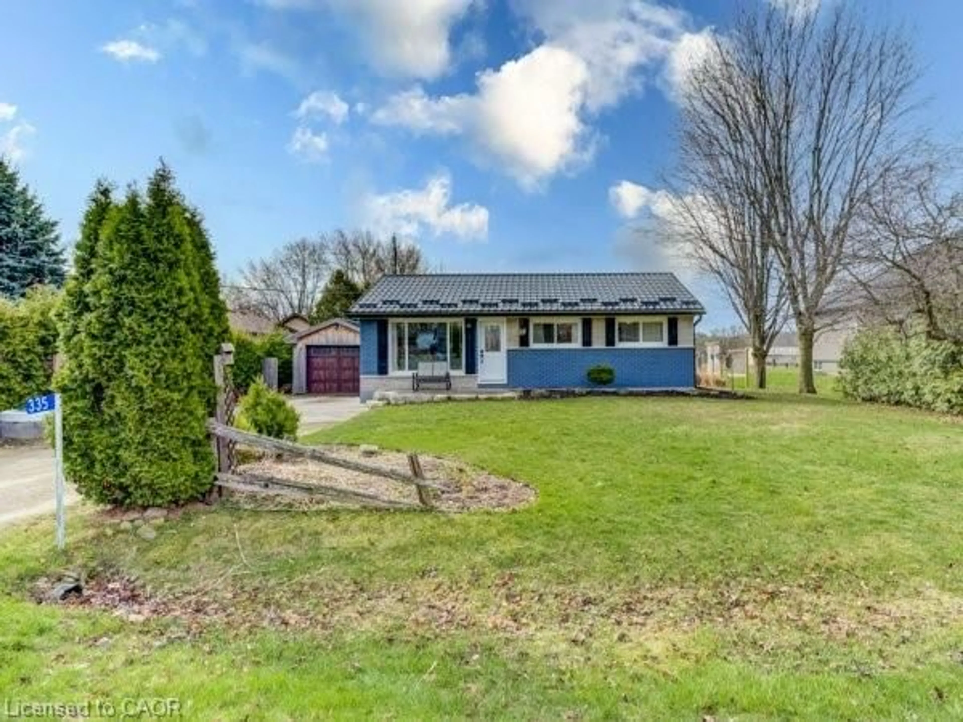 A pic from outside/outdoor area/front of a property/back of a property/a pic from drone, street for 335 6th Concession Conc, Cathcart Ontario N0E 1B0