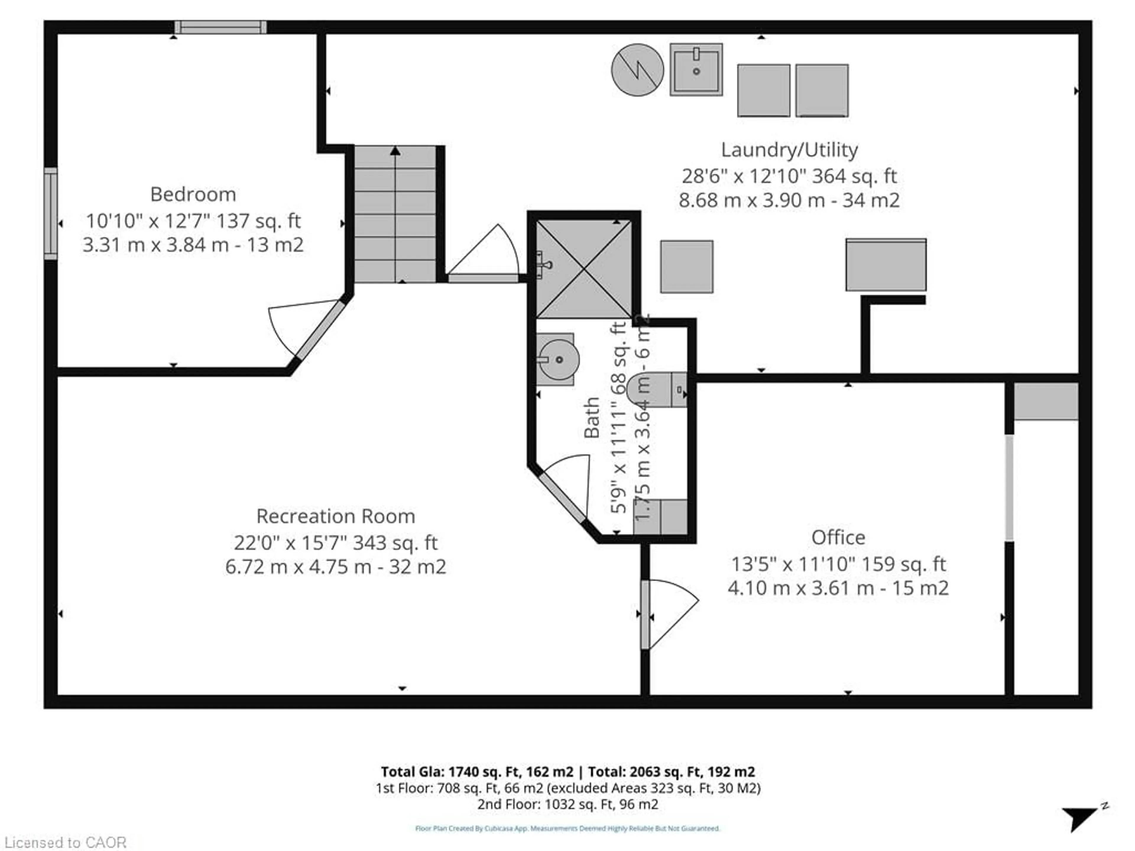 Floor plan for 7 Church St, Jarvis Ontario N0A 1J0