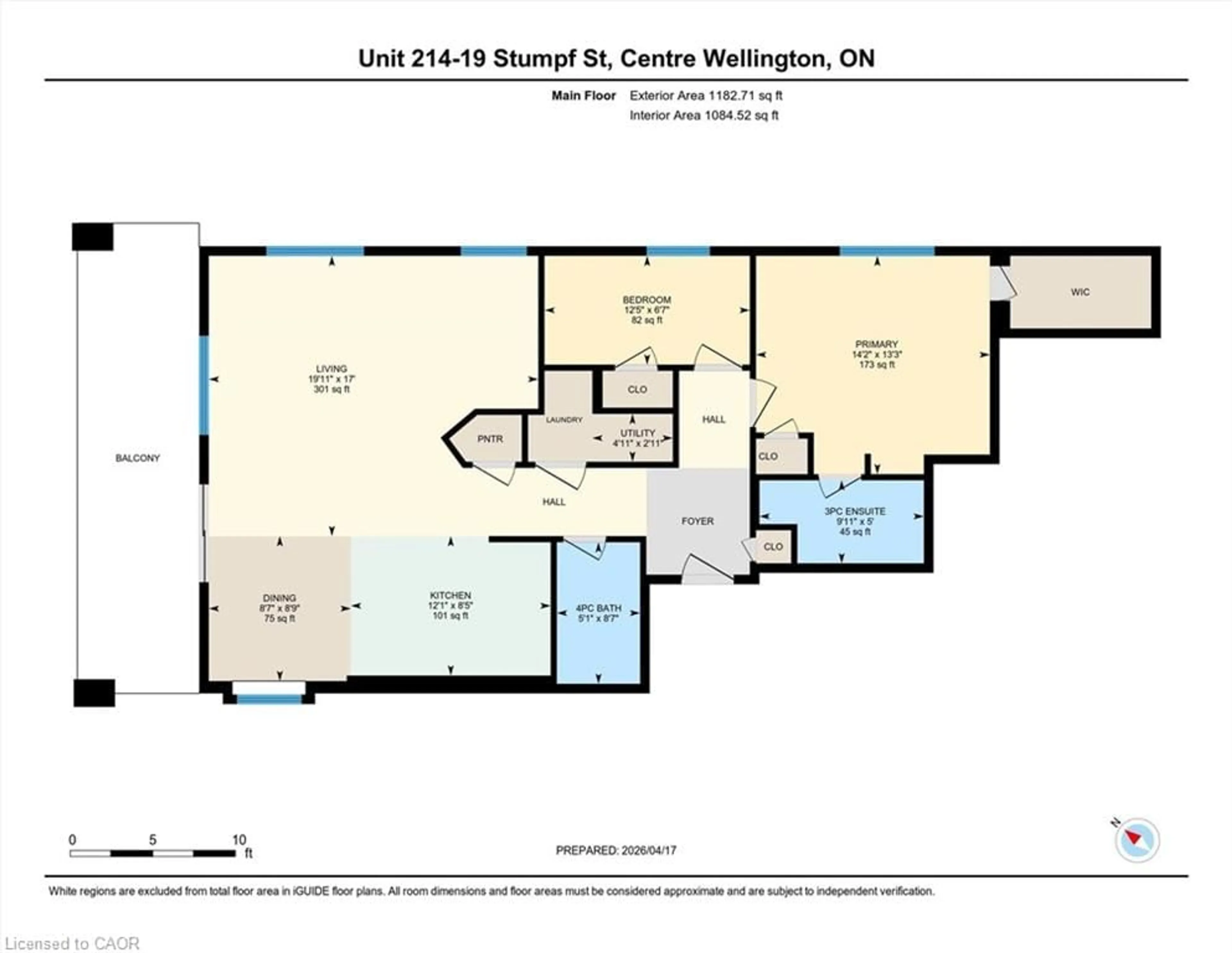 Floor plan for 19 Stumpf St #201, Elora Ontario N0B 1S0