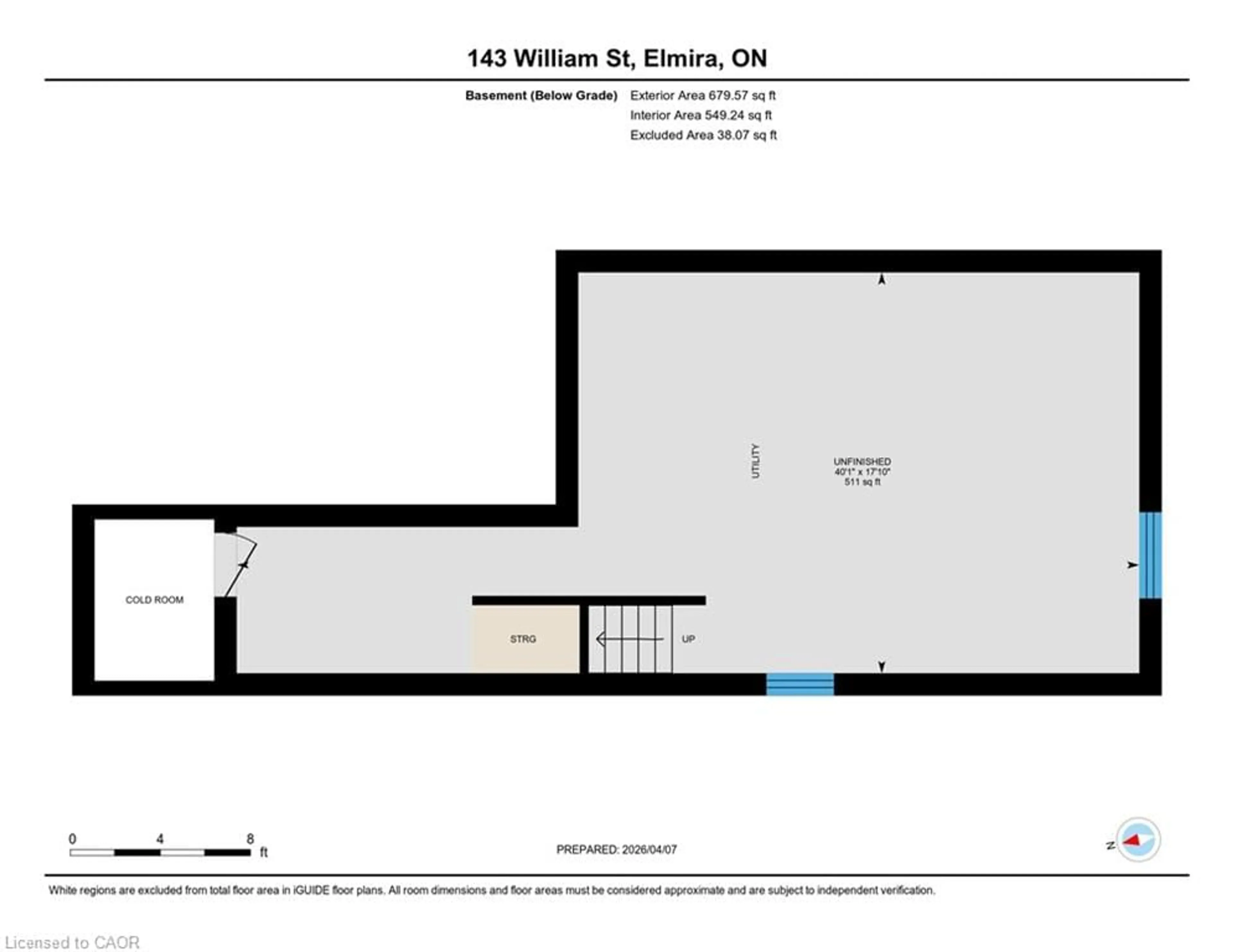 Floor plan for 143 William St, Elmira Ontario N3B 0C2