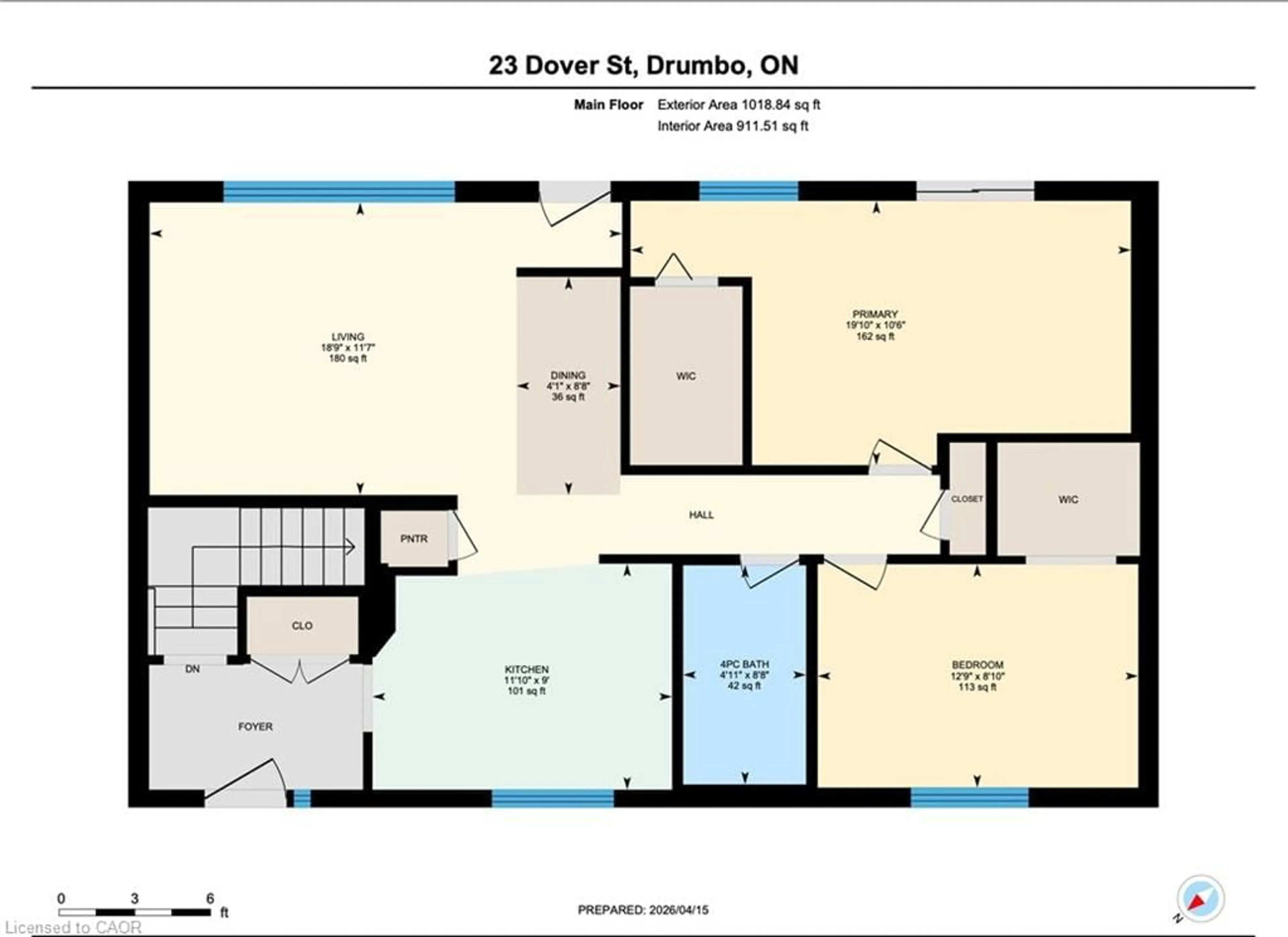 Floor plan for 23 Dover St, Wolverton Ontario N0J 1G0