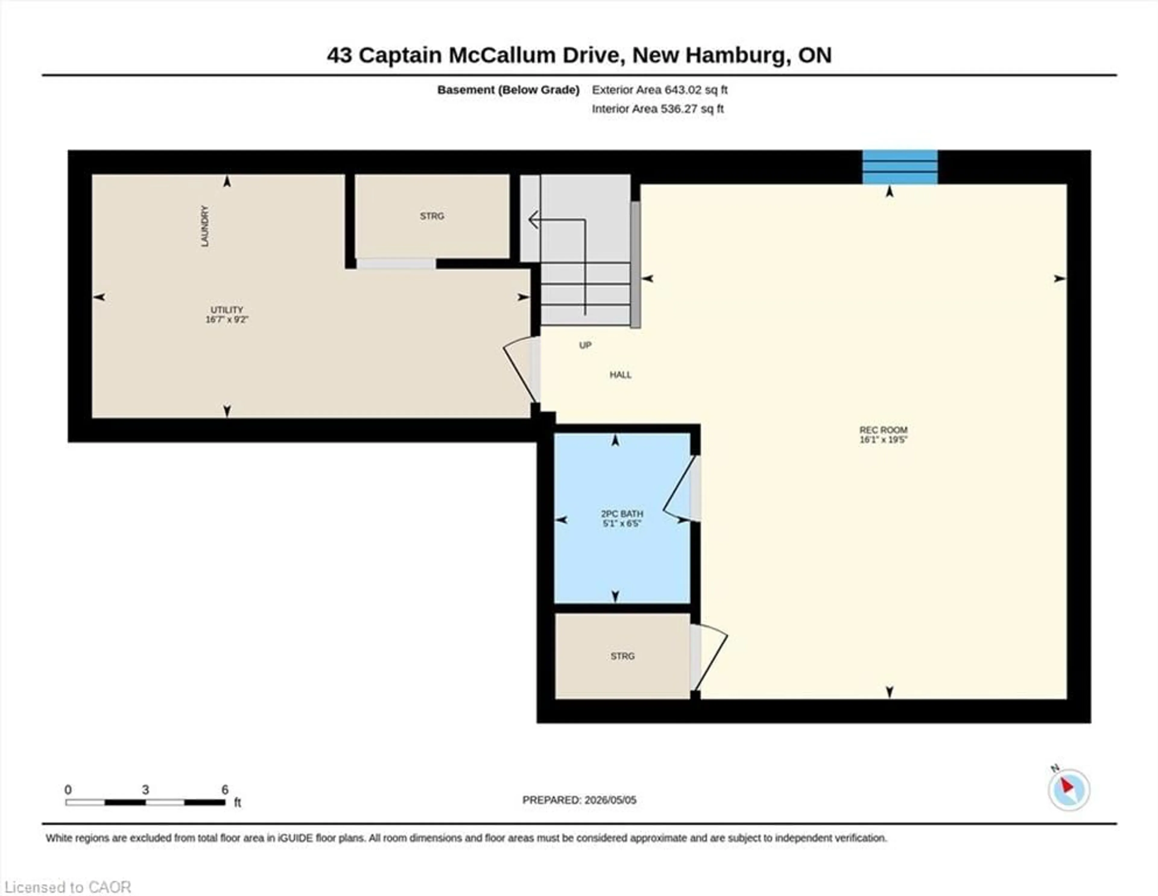 Floor plan for 43 Captain Mccallum Dr, New Hamburg Ontario N3A 0B6
