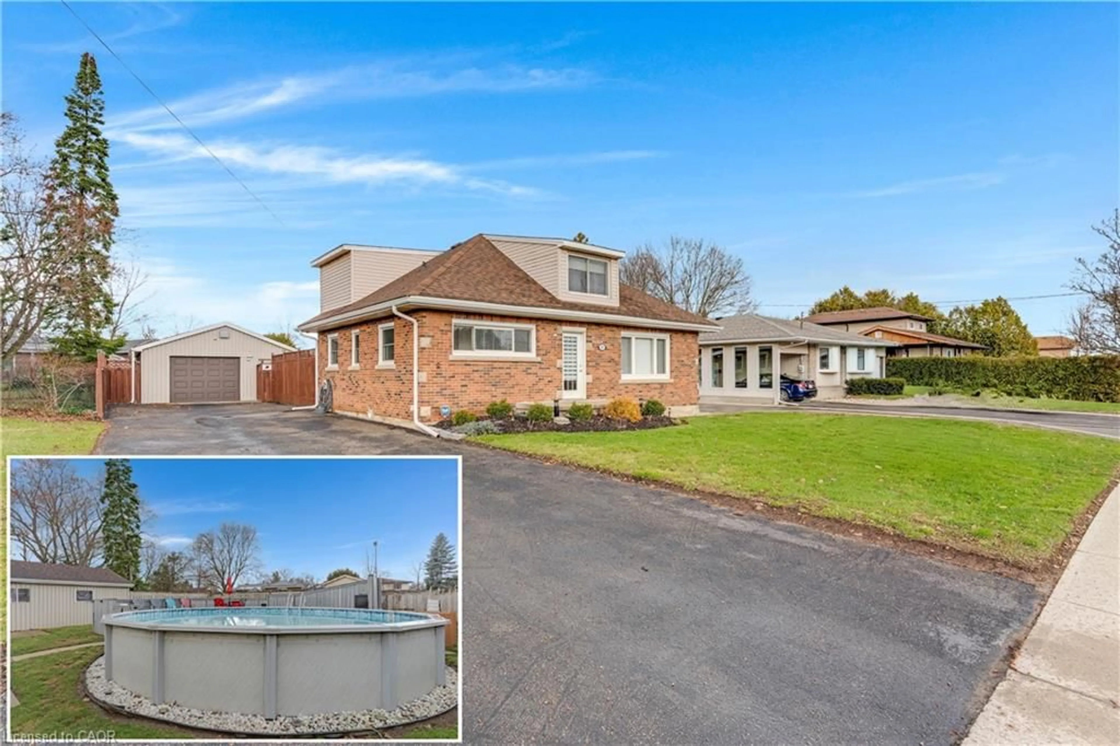 A pic from outside/outdoor area/front of a property/back of a property/a pic from drone, water/lake/river/ocean view for 83 Dunsdon St, Brantford Ontario N3R 3J6