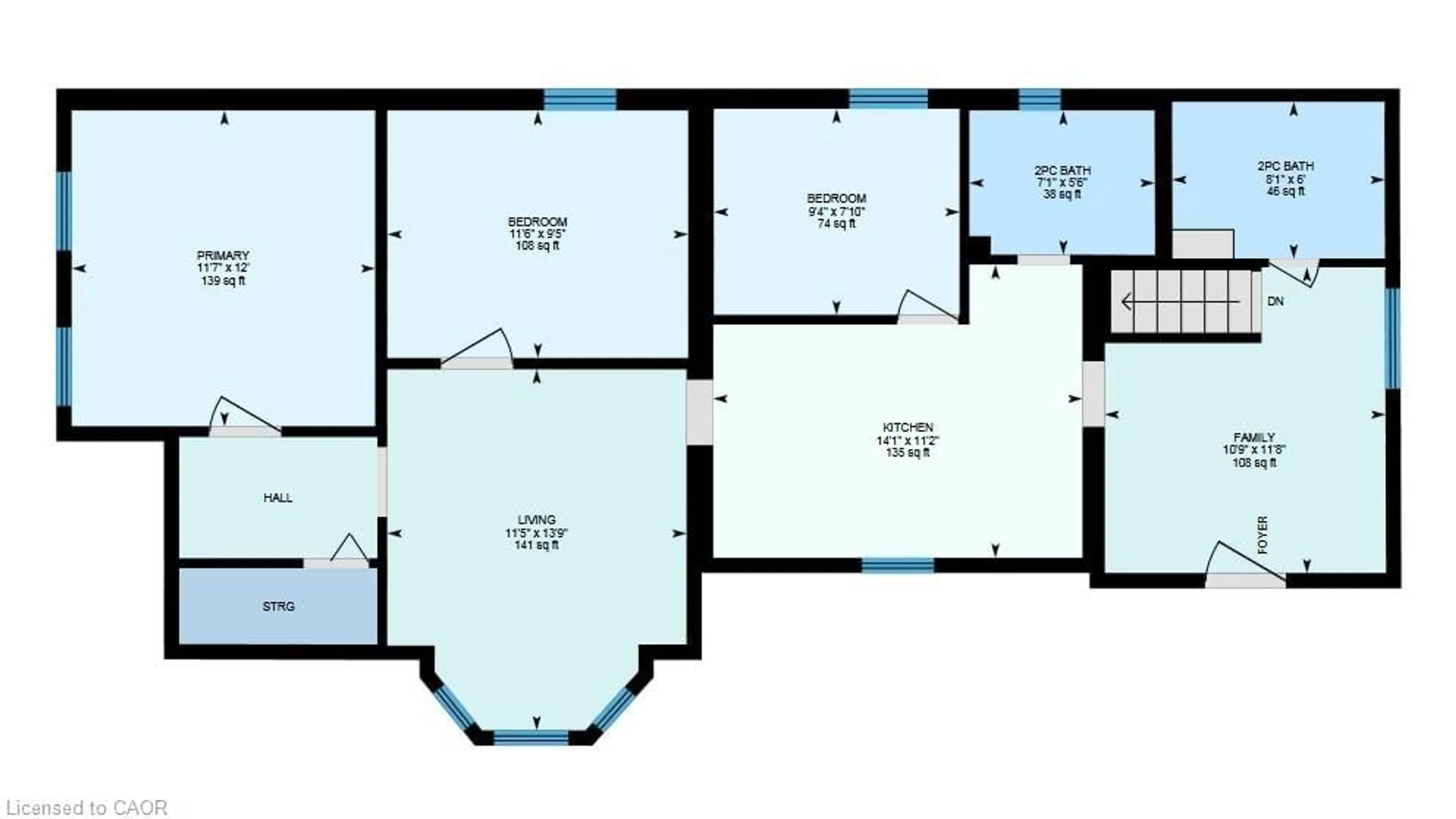 Floor plan for 524 Simcoe St, London Ontario N6B 1K4