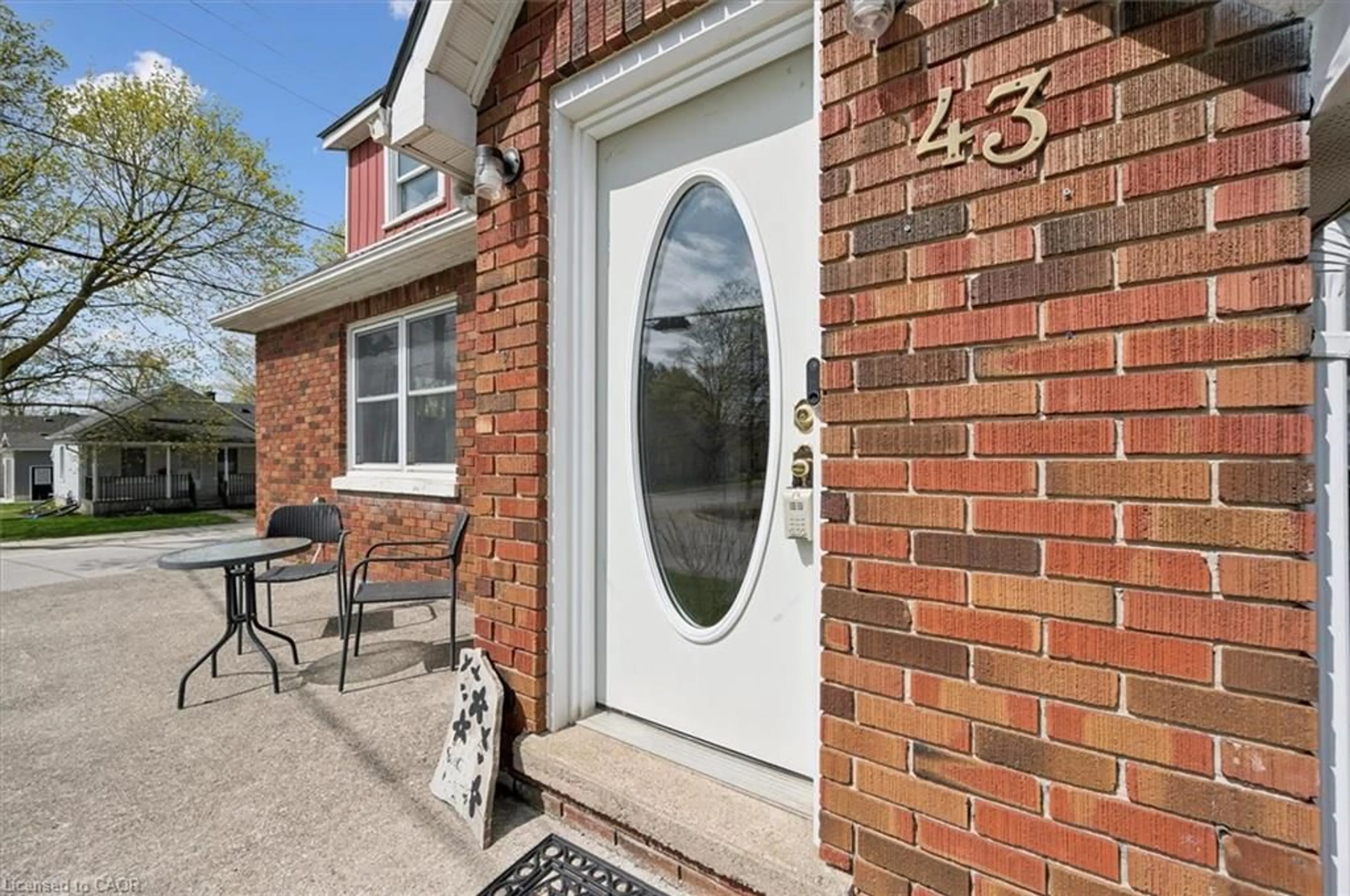 Home with brick exterior material, street for 43 Flora St, Brussels Ontario N0G 1H0