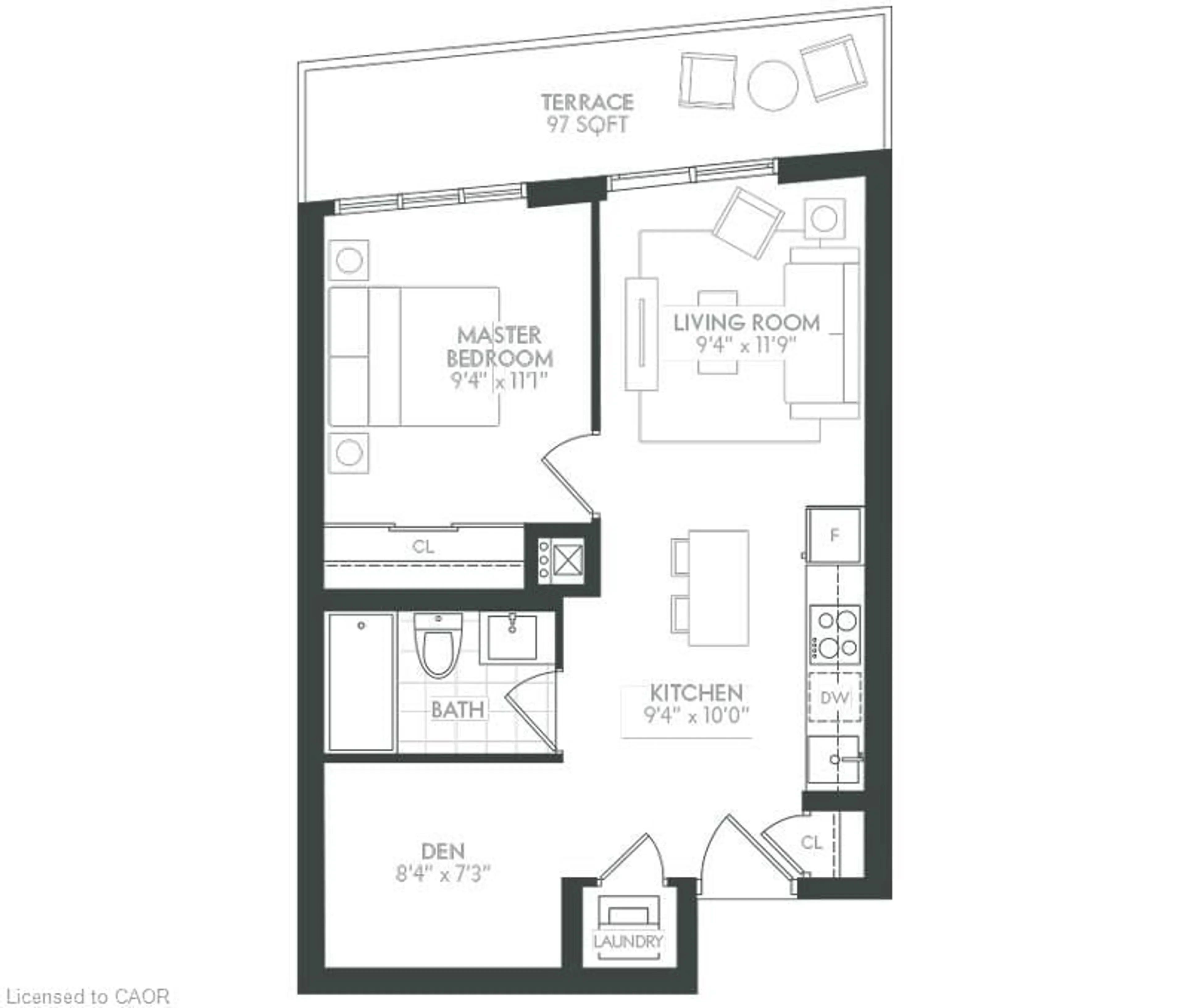 Floor plan for 2782 Barton St #1215, Hamilton Ontario L8E 0L3