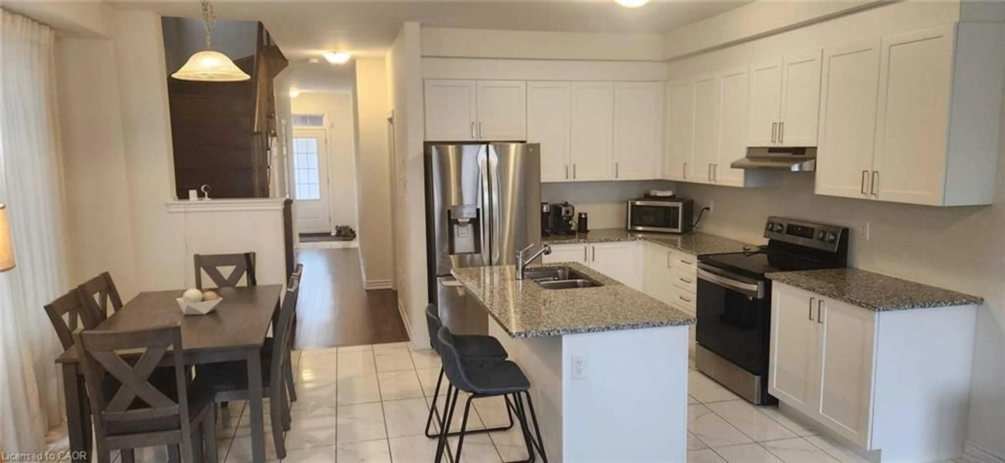 Open concept kitchen, ceramic/tile floor for 130 Ice Palace Cres, Oshawa Ontario L1L 0G9