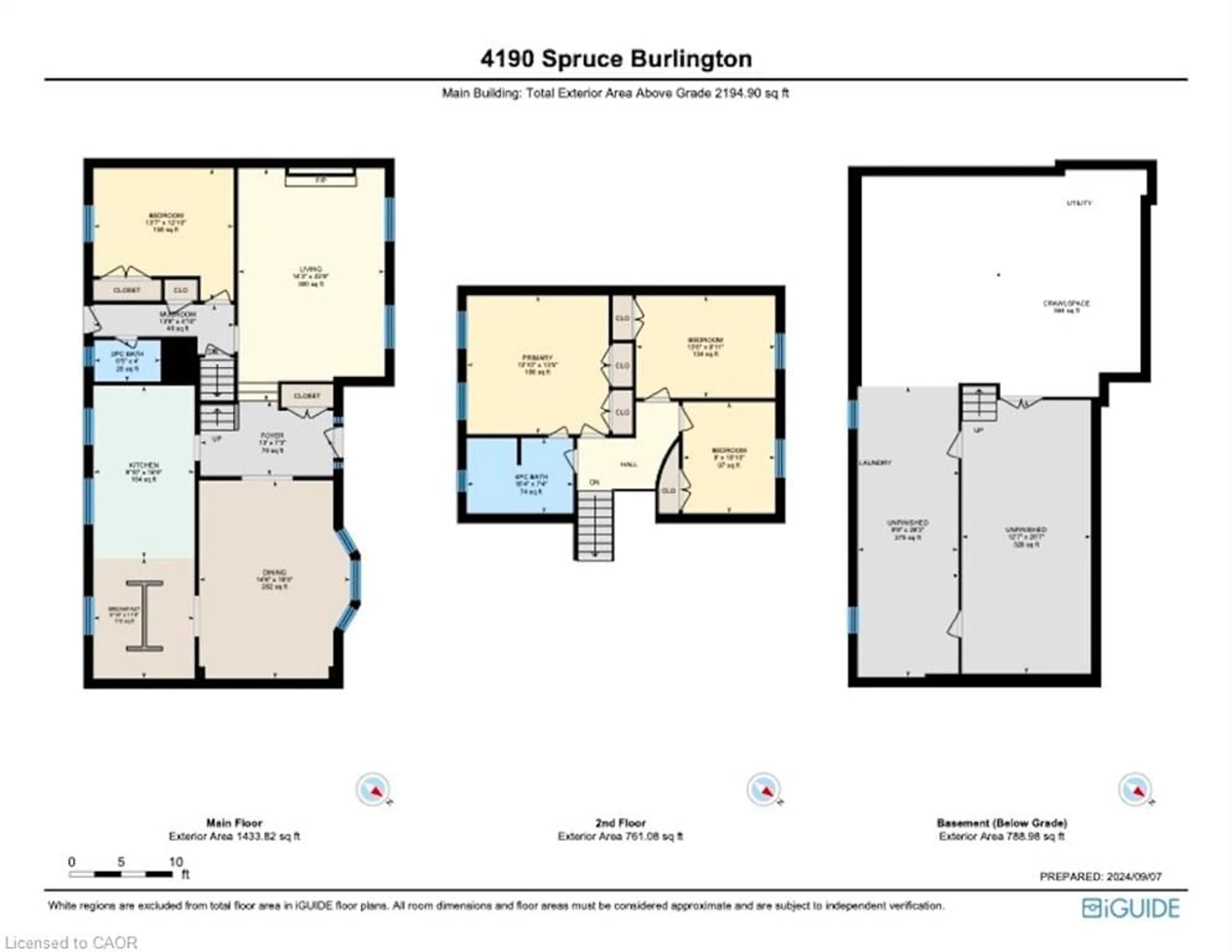 Floor plan for 4190 Spruce Ave, Burlington Ontario L7L 1K9