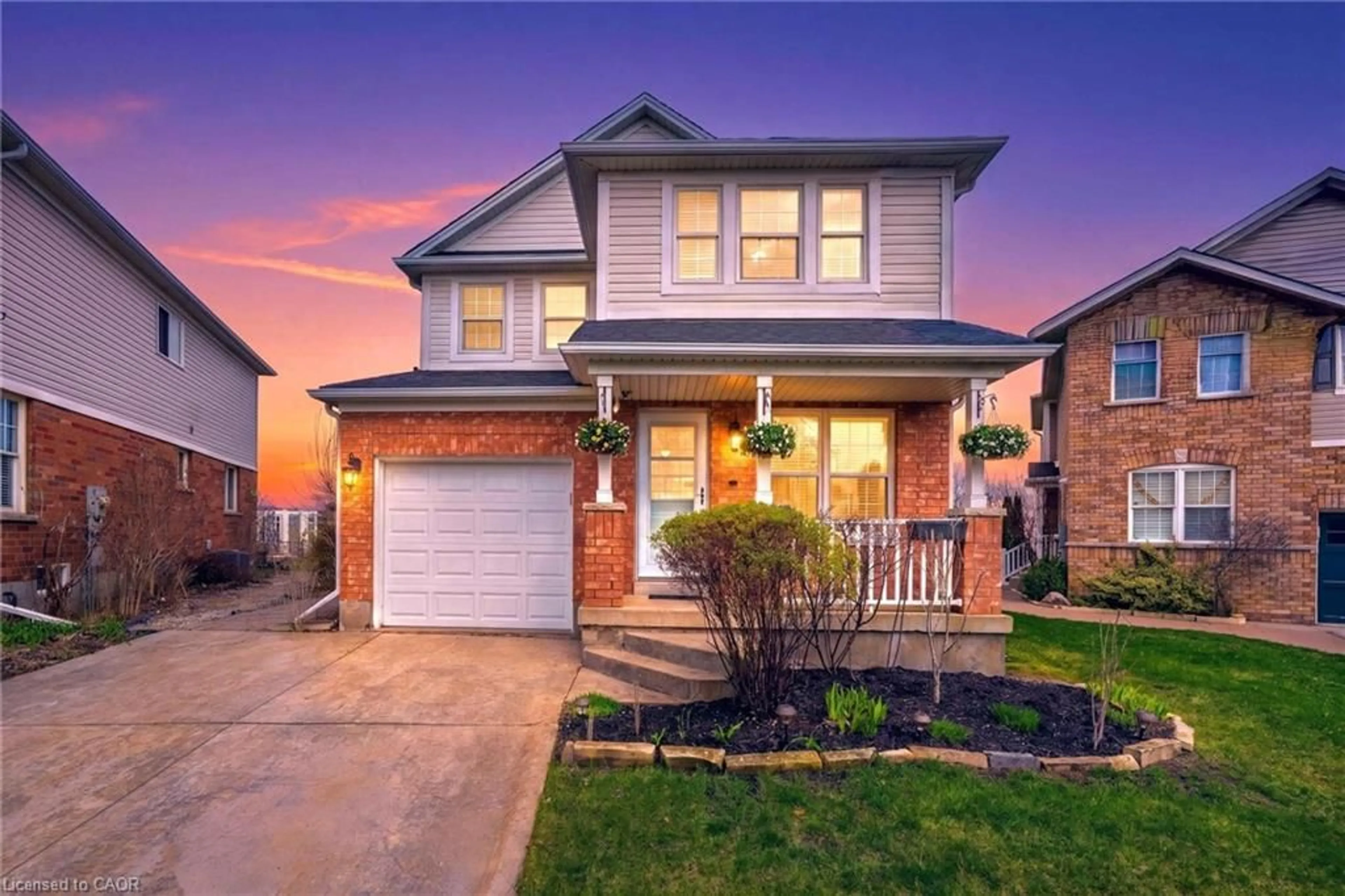 Home with brick exterior material, street for 65 Bloomington Dr, Cambridge Ontario N1P 1J5